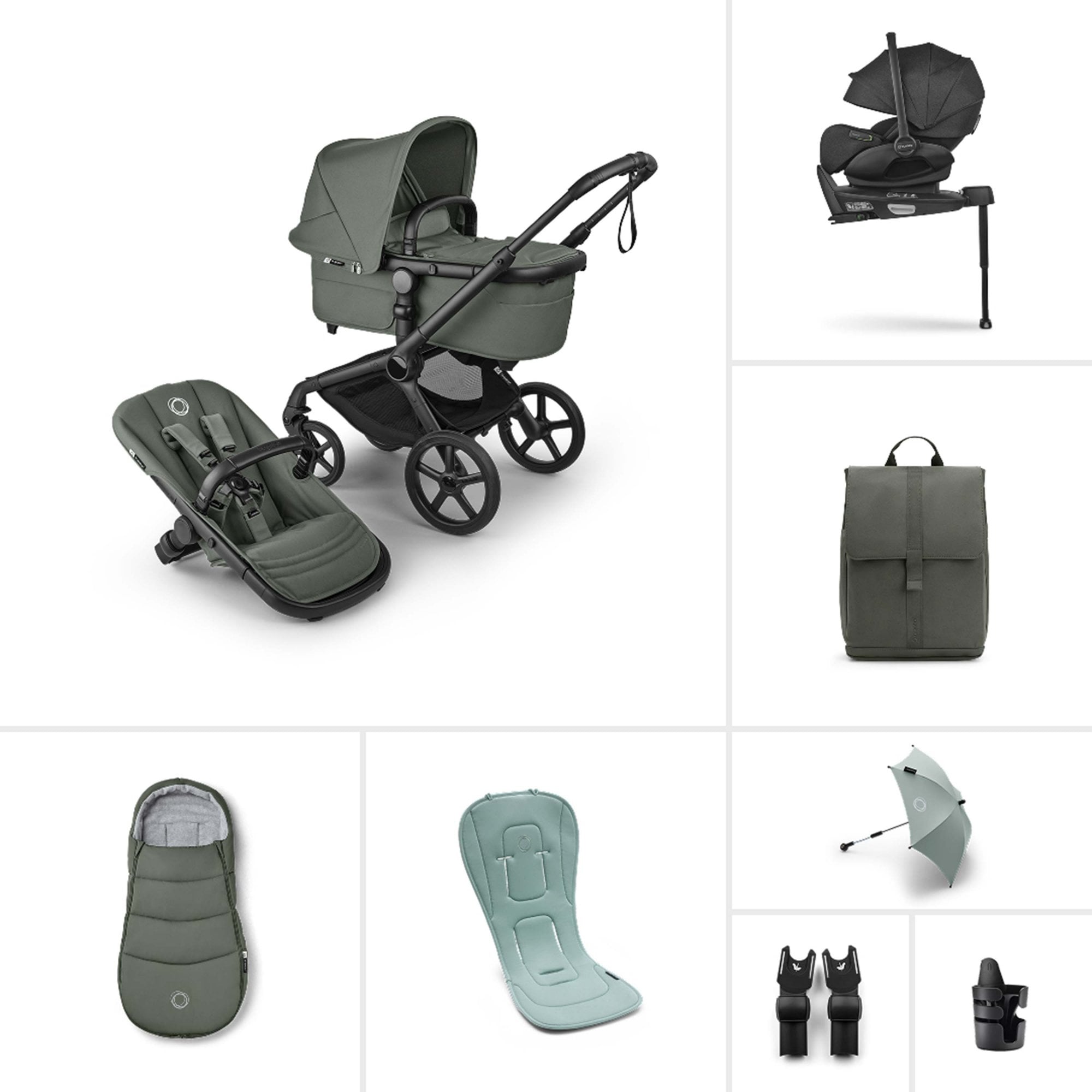 Bugaboo Fox 5 Renew Ultimate Bundle Forest Green