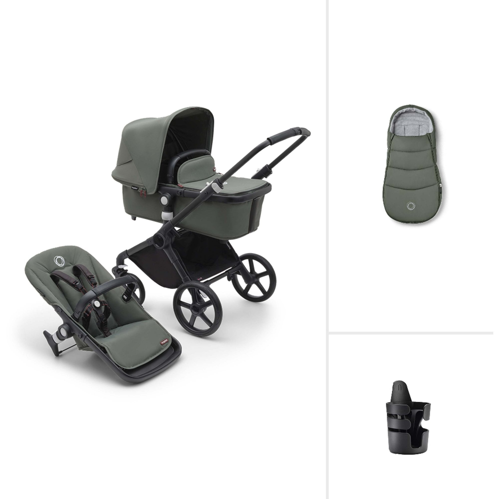 Bugaboo Fox Cub Essential Bundle Forest Green