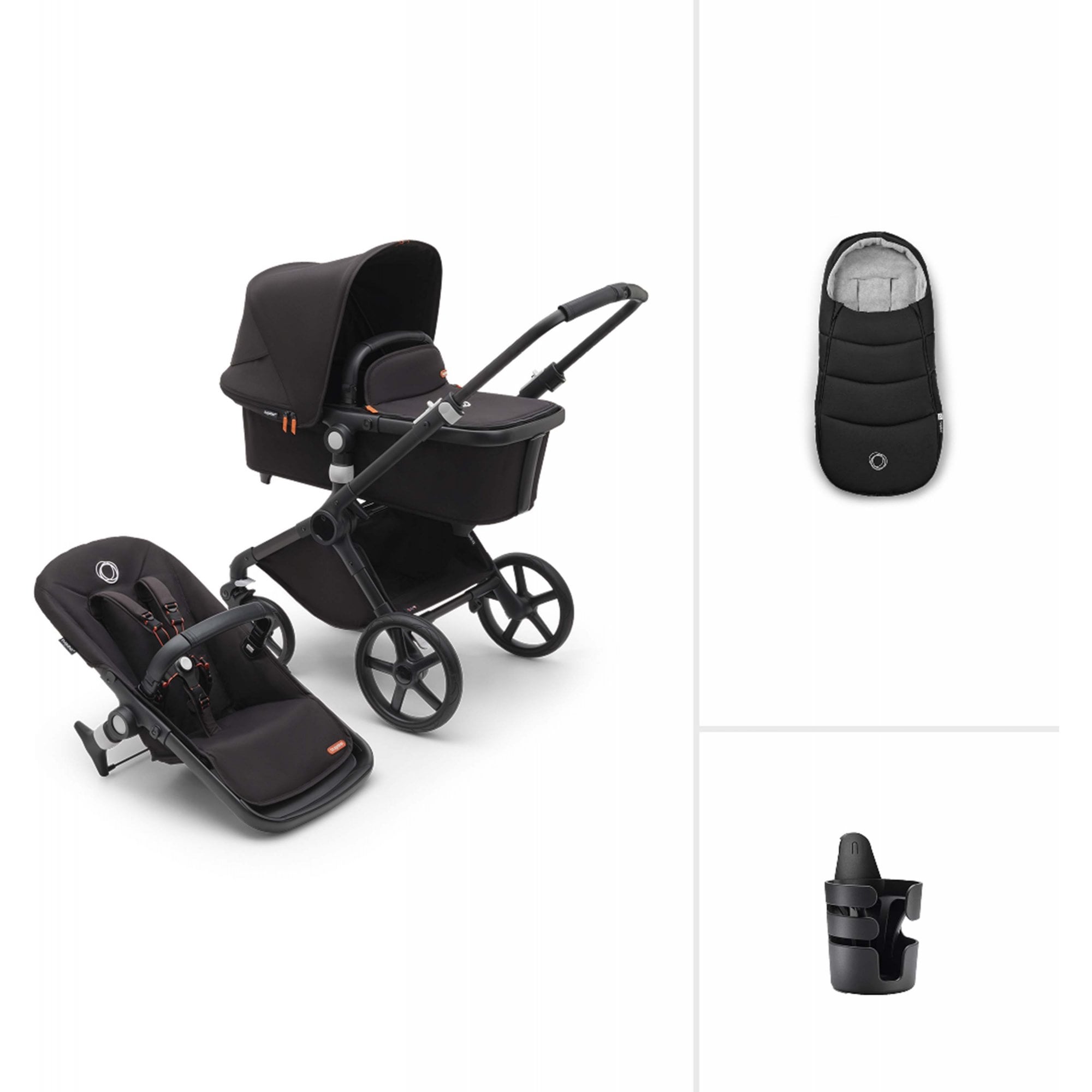 Bugaboo Fox Cub Essential Bundle Midnight Black