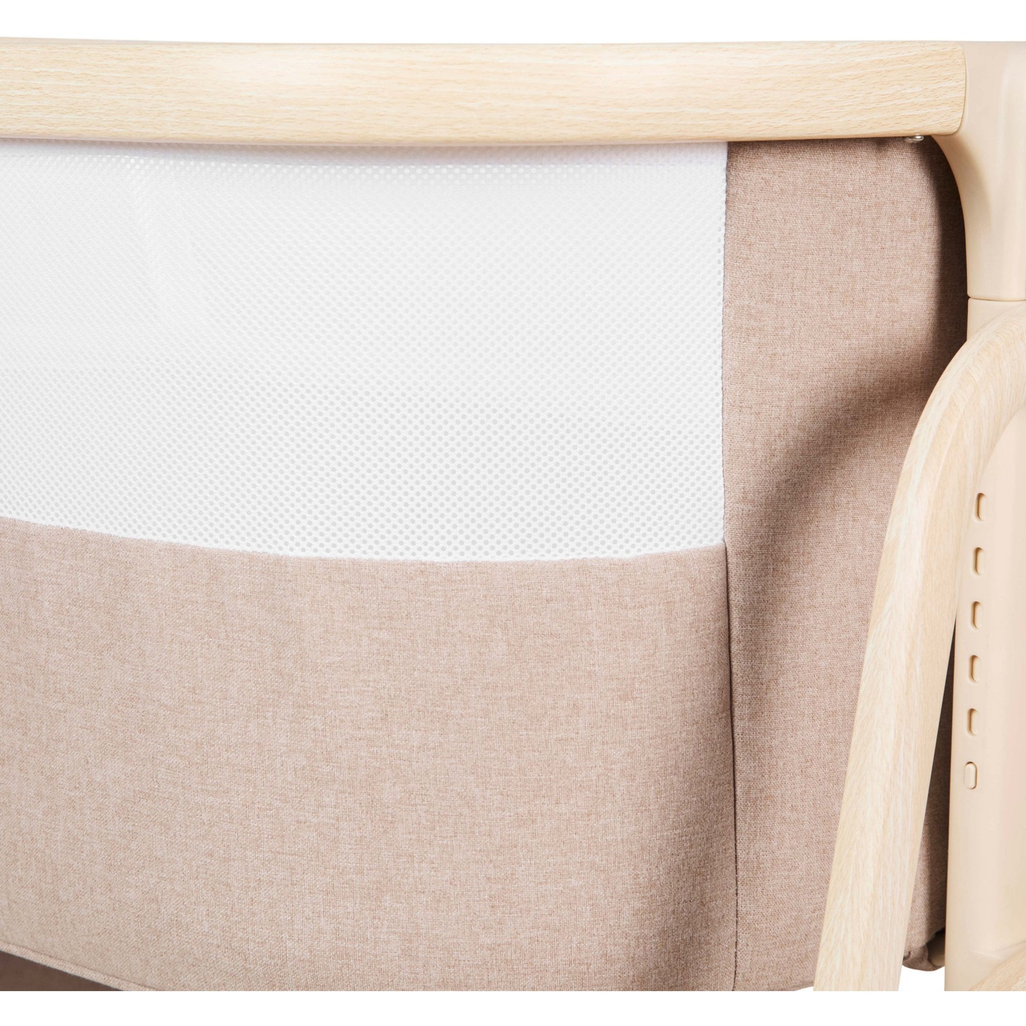 Ickle Bubba Bubba & Me Luxe Bedside Crib Biscuit