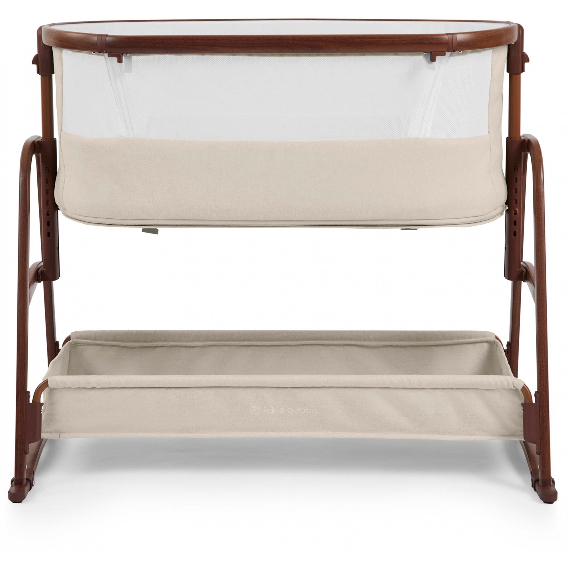Ickle Bubba Bubba & Me Luxe Bedside Crib Stone