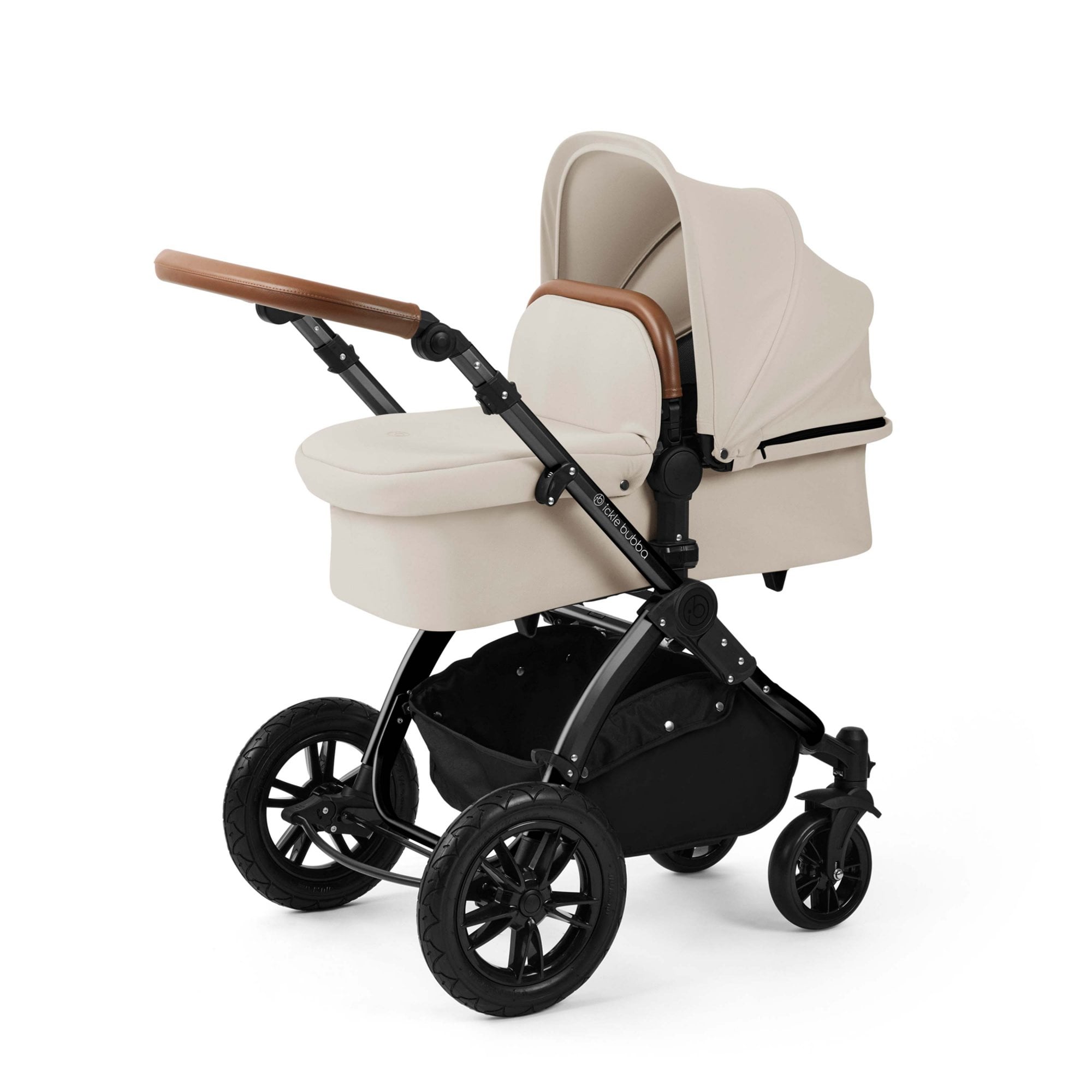 Ickle Bubba Stomp Luxe 12 Piece Travel System & Cirrus Car Seat + Base Stone