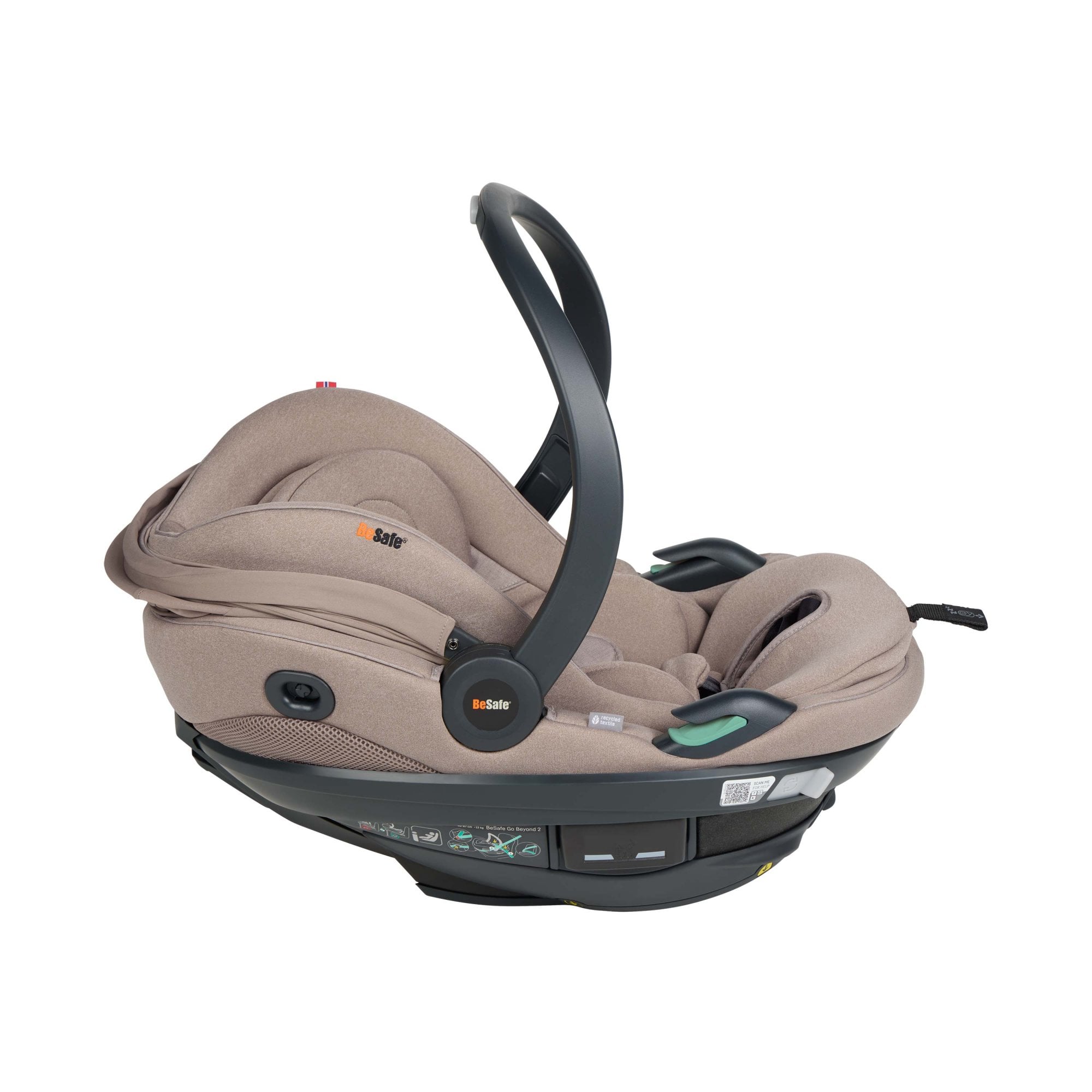 BeSafe Go Beyond 2 Car Seat Dark Sand SoftBreeze