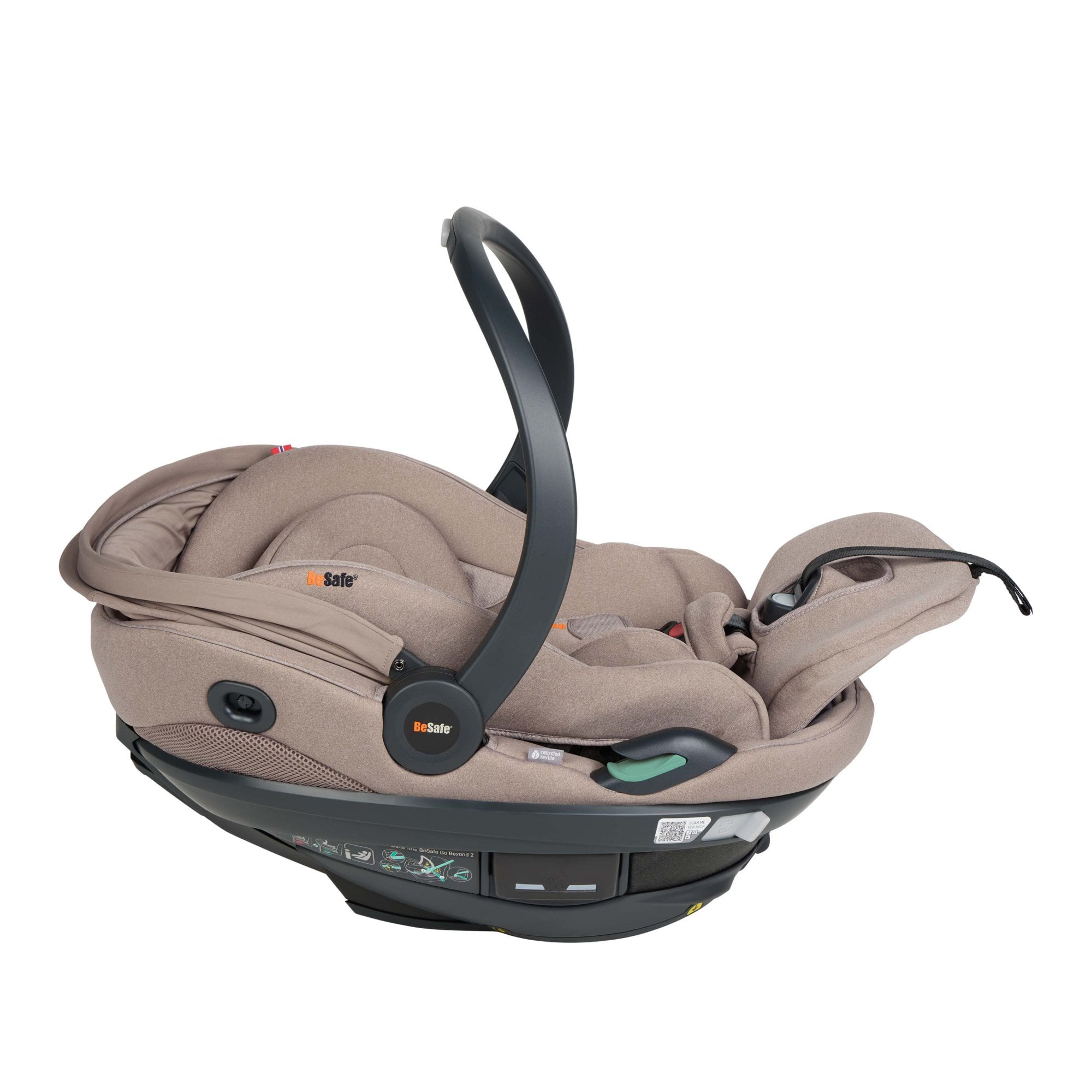 BeSafe Go Beyond 2 Car Seat Dark Sand SoftBreeze