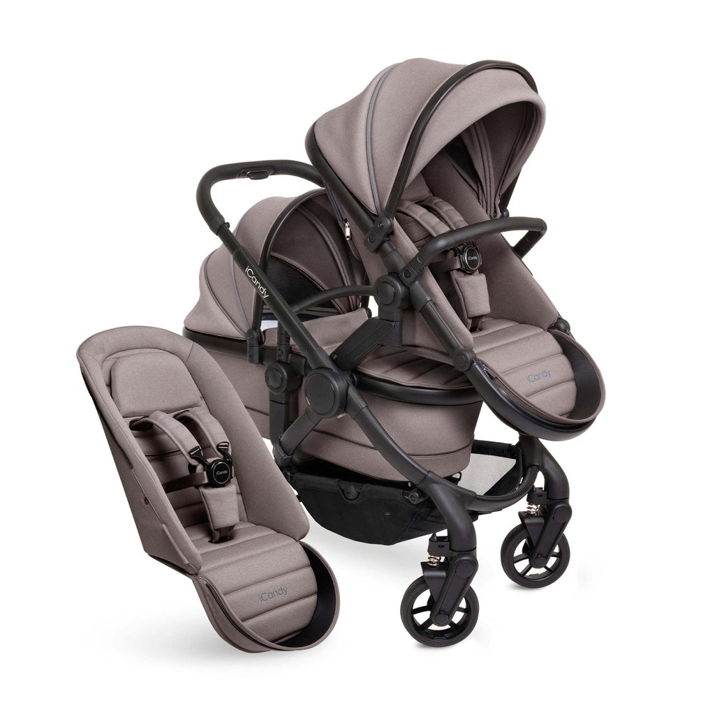 iCandy Peach 7 Double Stroller Porcini