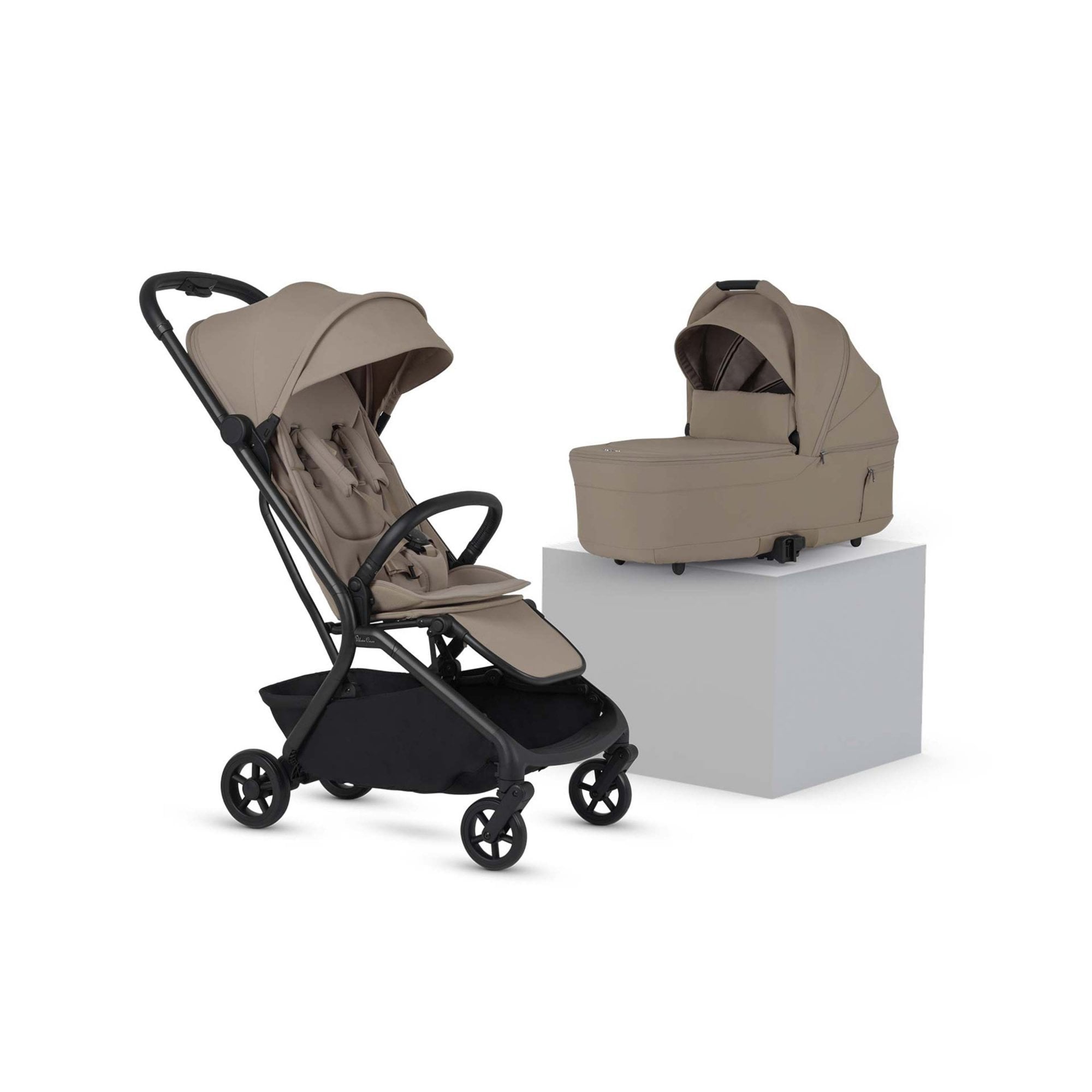 Silver Cross Nia Stroller & Carrycot Champagne