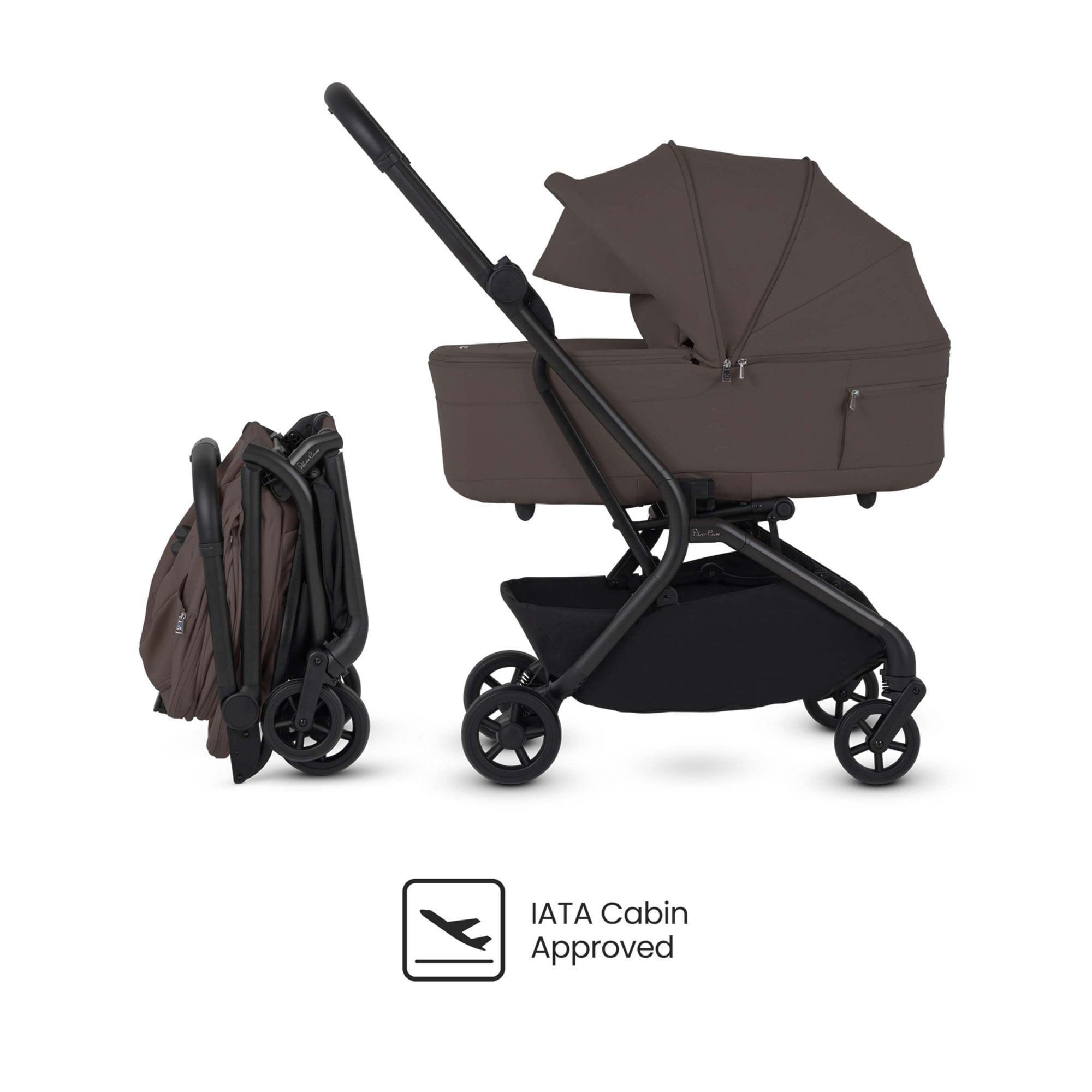 Silver Cross Nia Stroller & Carrycot Chocolate