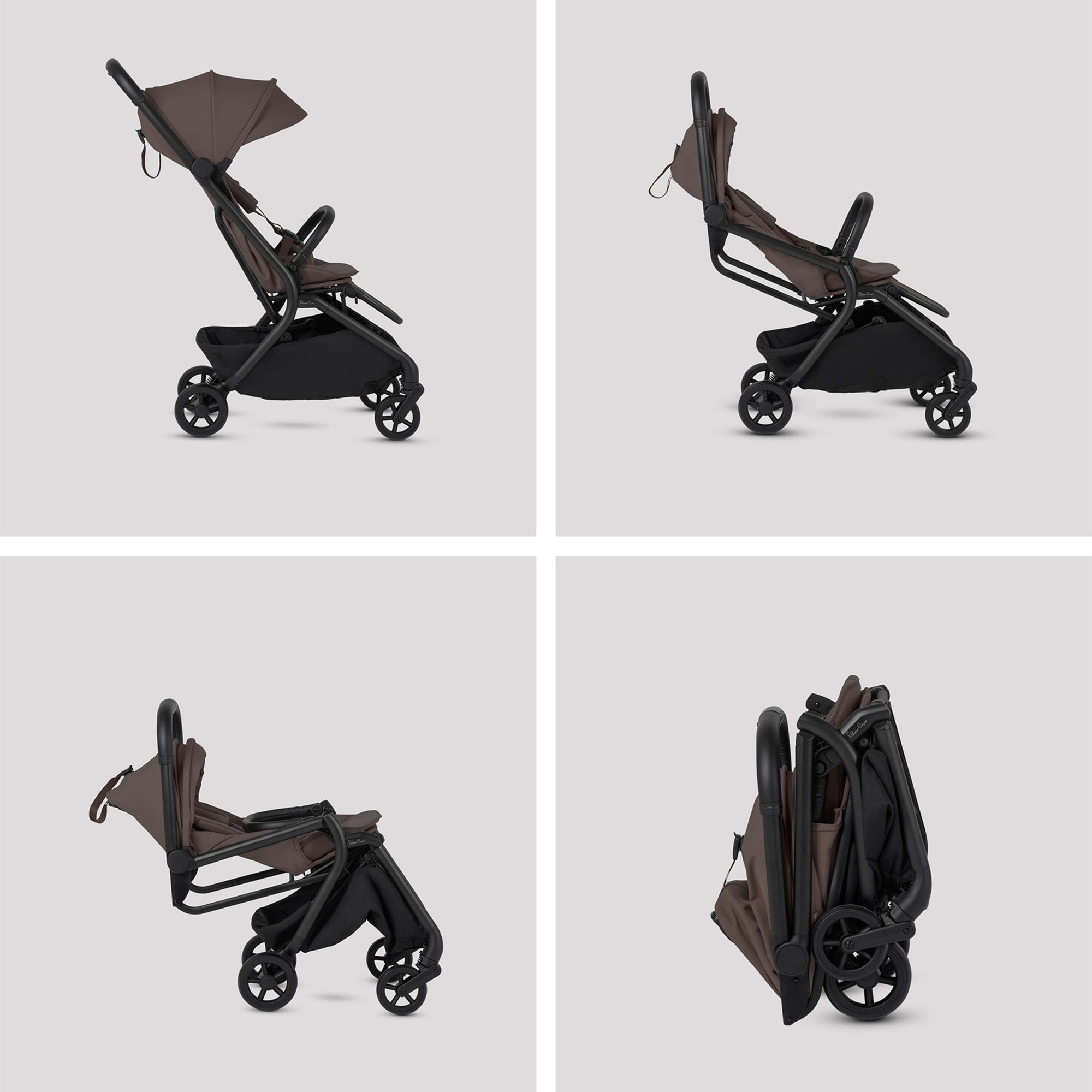 Silver Cross Nia Stroller & Carrycot Chocolate