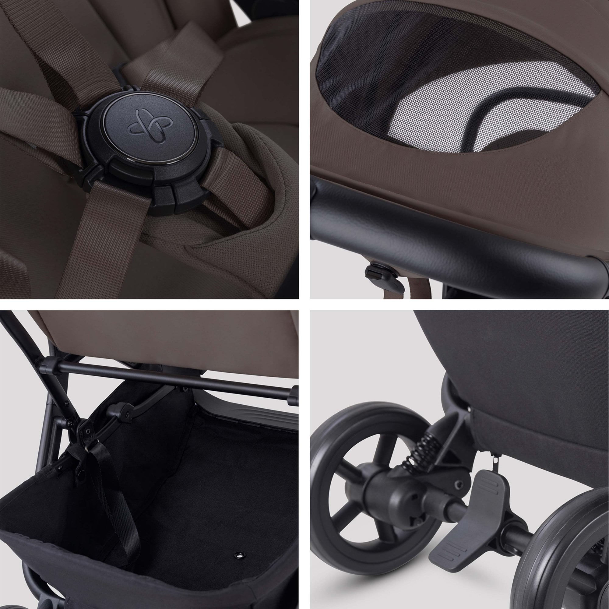 Silver Cross Nia Stroller & Carrycot Chocolate