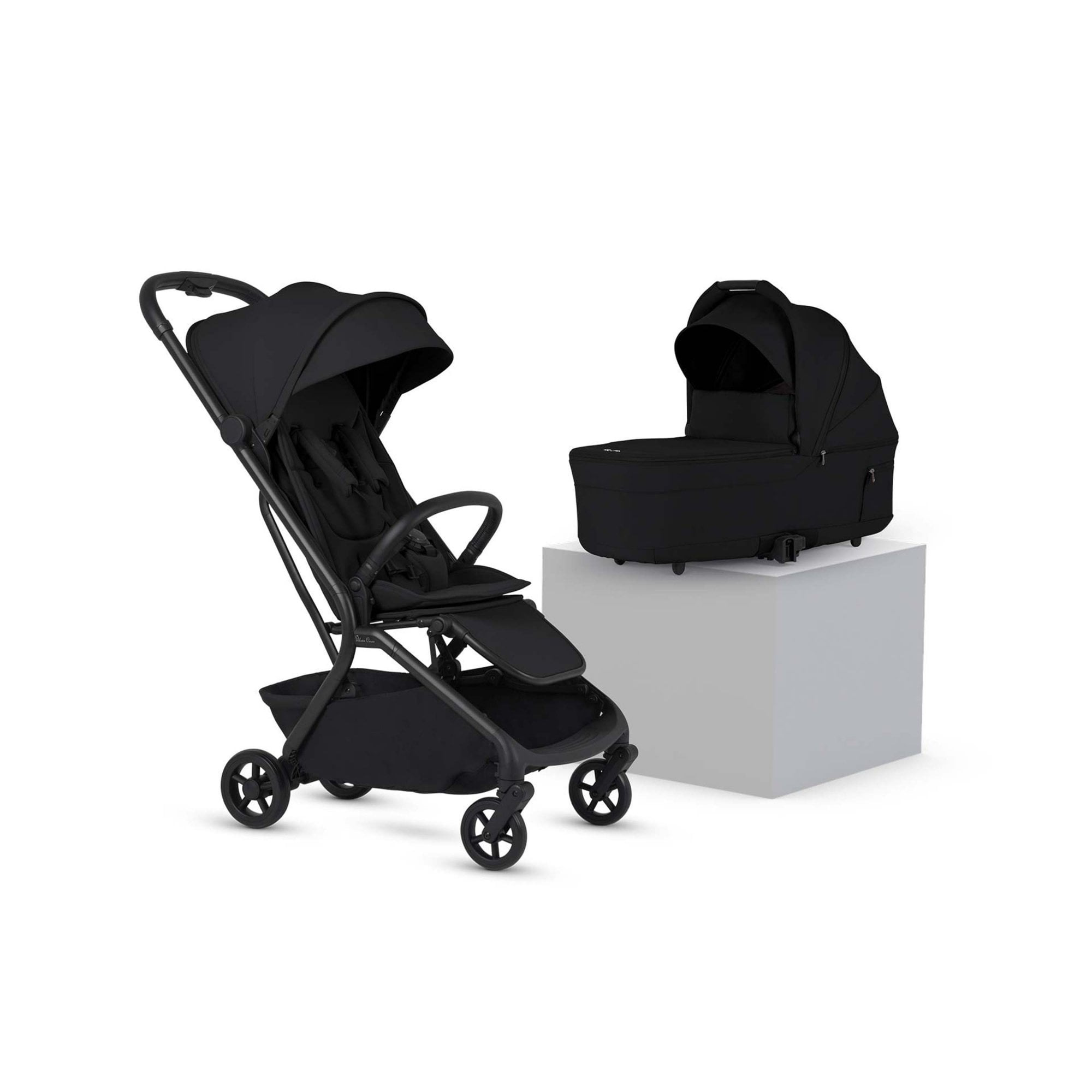 Silver Cross Nia Stroller & Carrycot Onyx