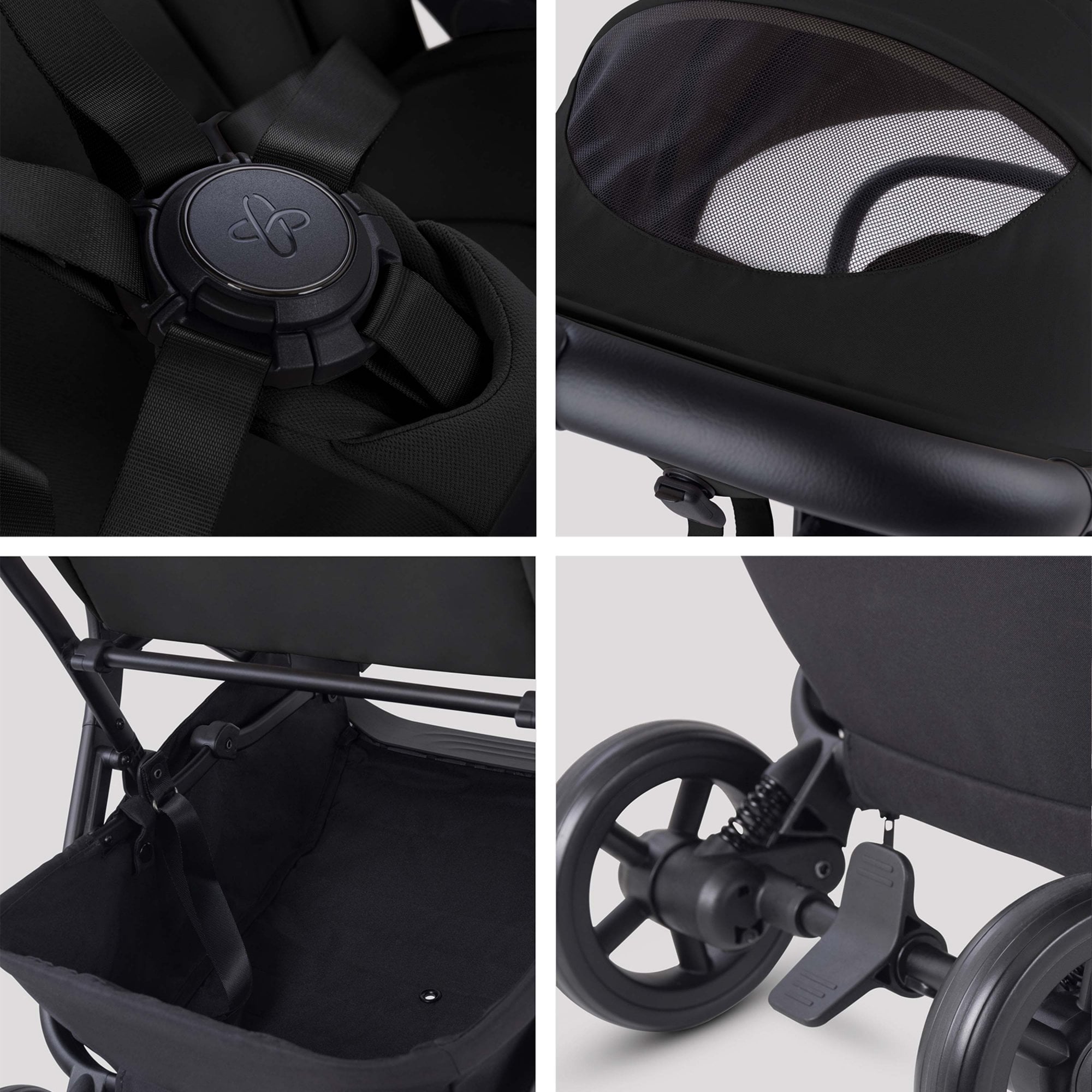 Silver Cross Nia Stroller & Carrycot Onyx