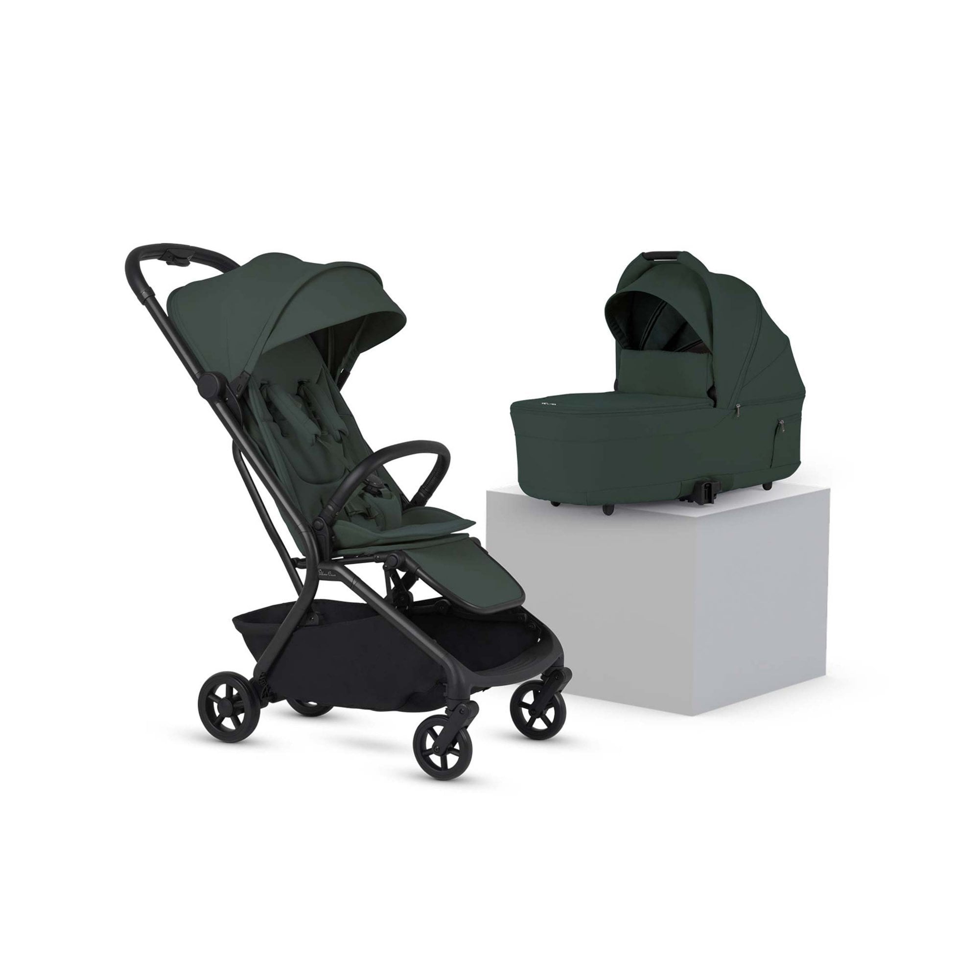 Silver Cross Nia Stroller & Carrycot Conifer