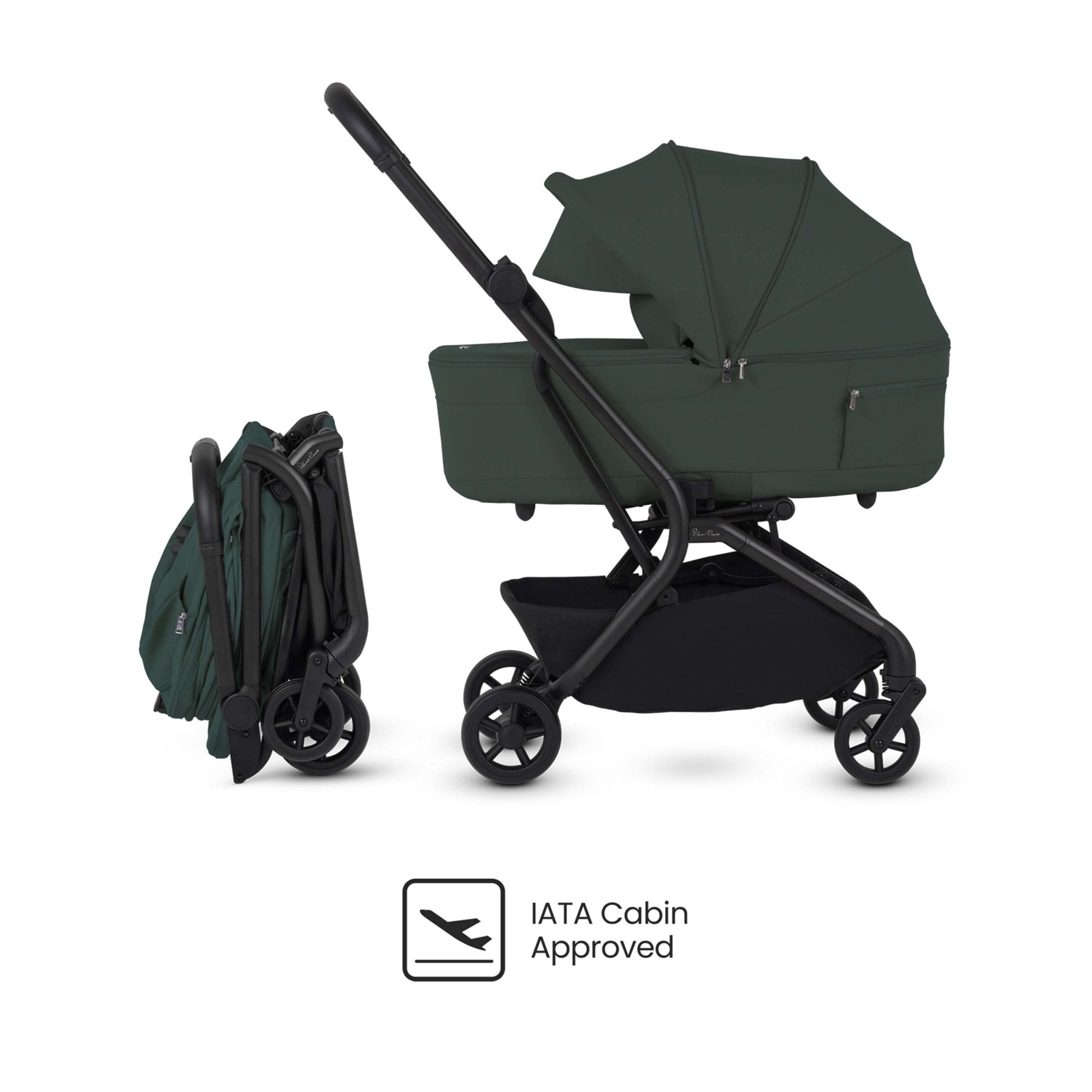 Silver Cross Nia Stroller & Carrycot Conifer