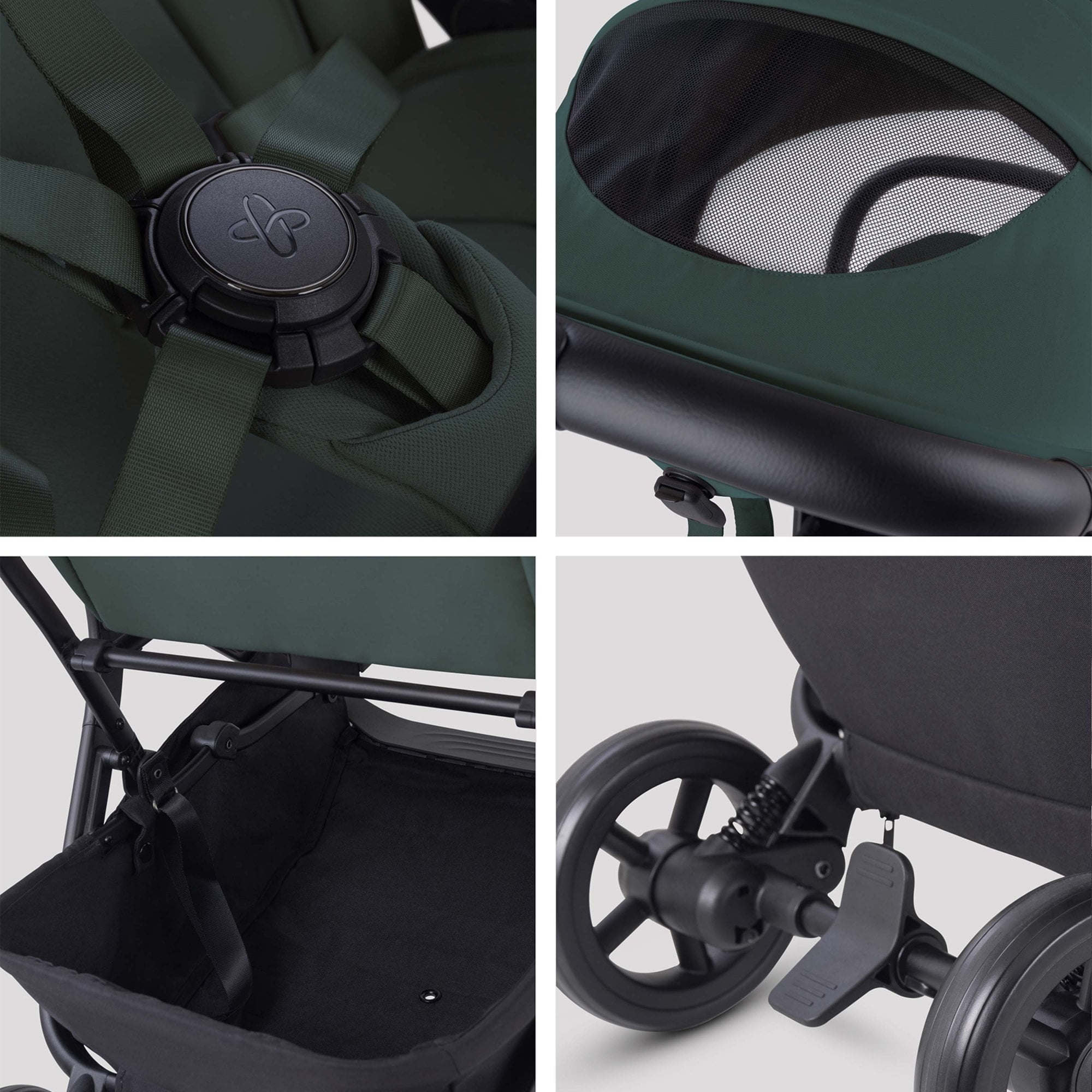 Silver Cross Nia Stroller & Carrycot Conifer