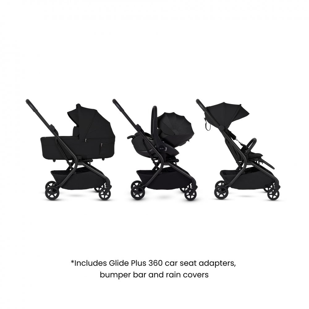 Silver Cross Nia Travel System & Accessory Pack Onyx