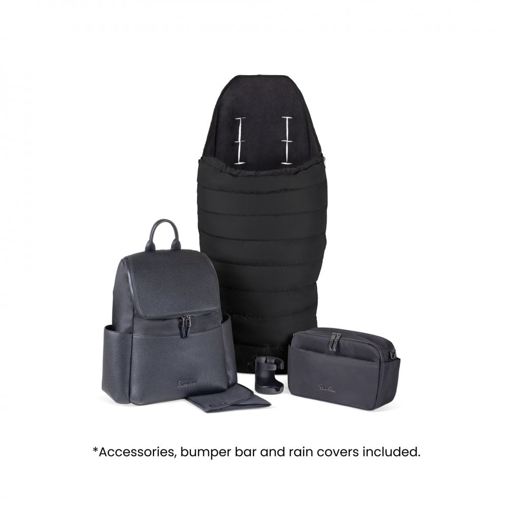 Silver Cross Nia Travel System & Accessory Pack Onyx