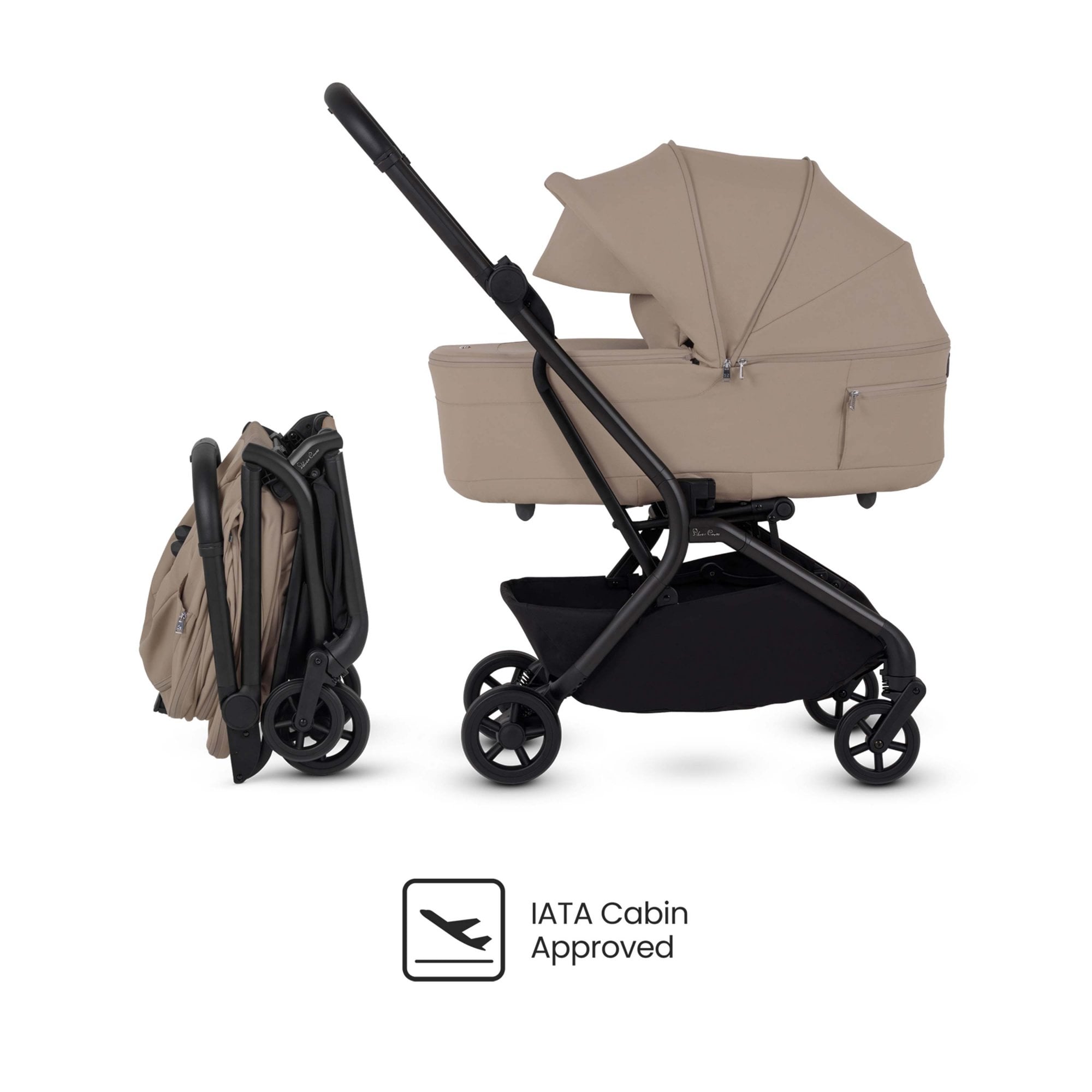 Silver Cross Nia Travel System & Accessory Pack Champagne
