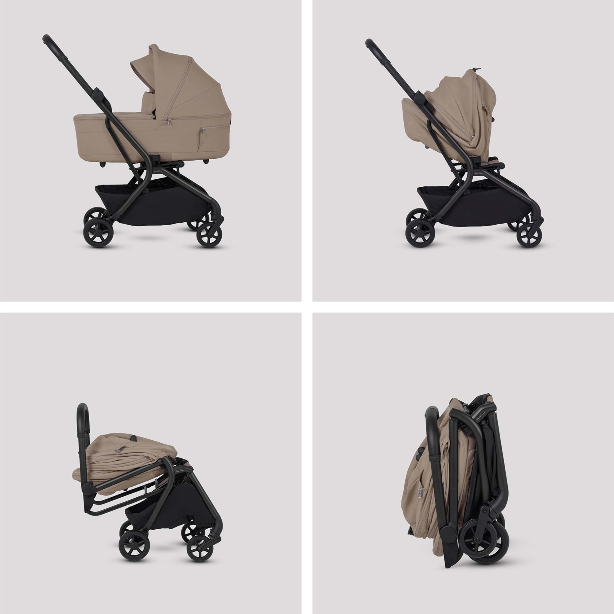 Silver Cross Nia Travel System & Accessory Pack Champagne