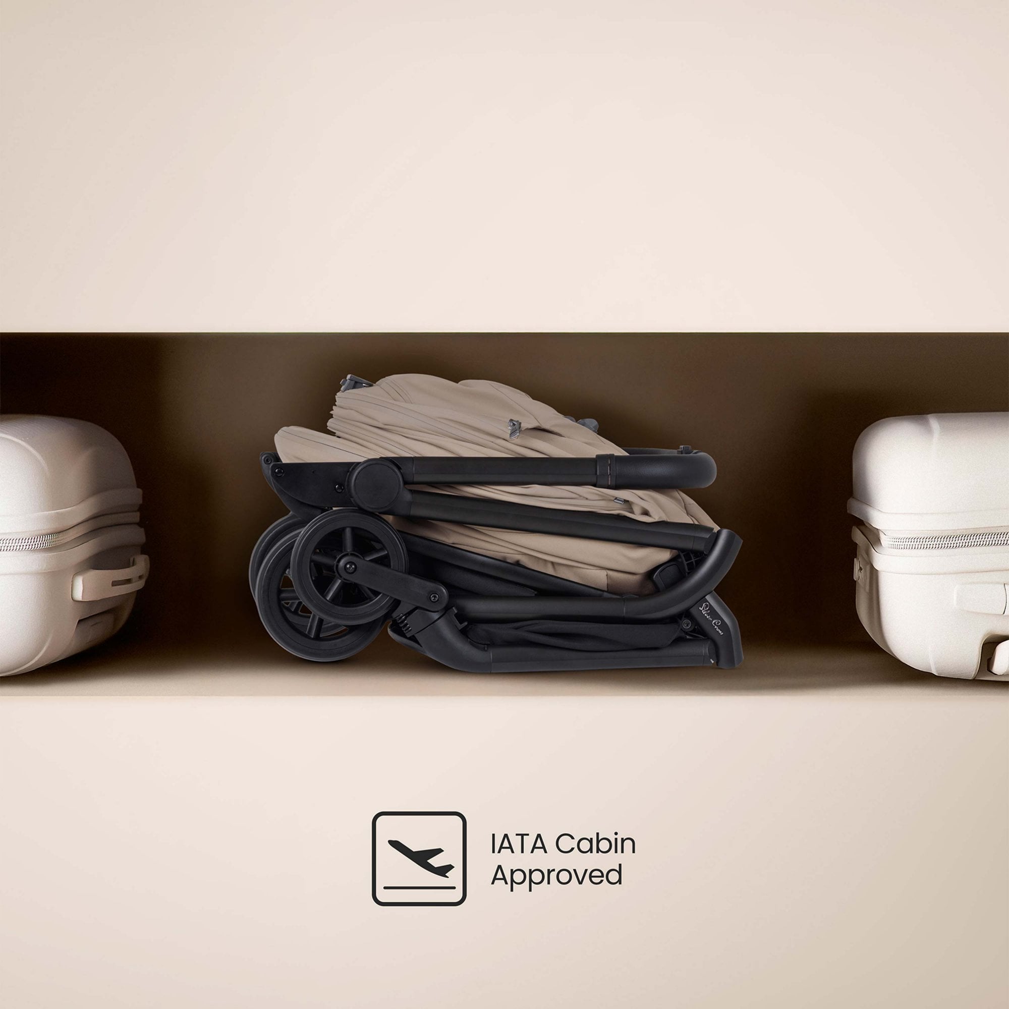 Silver Cross Nia Travel System & Accessory Pack Champagne