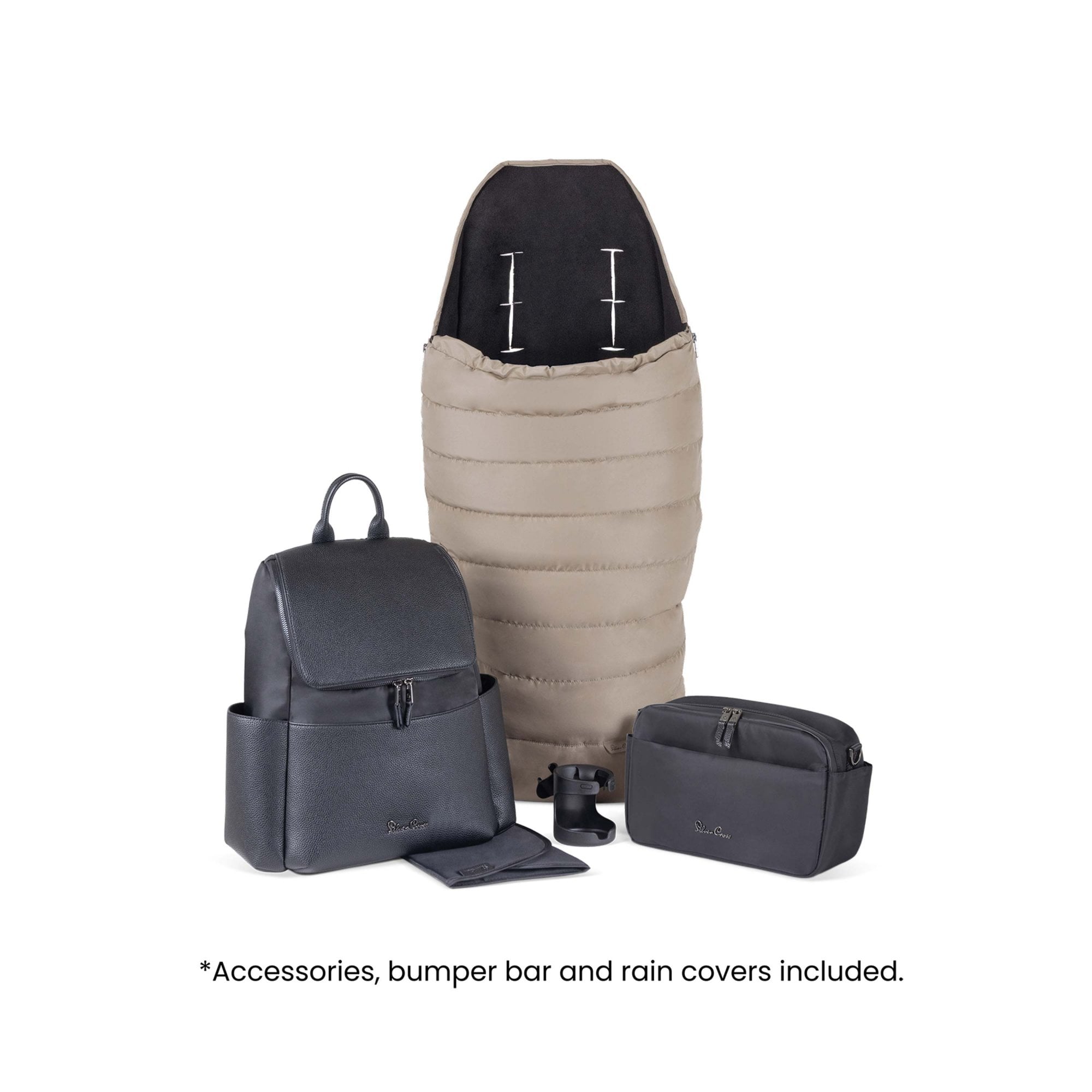 Silver Cross Nia Travel System & Accessory Pack Champagne