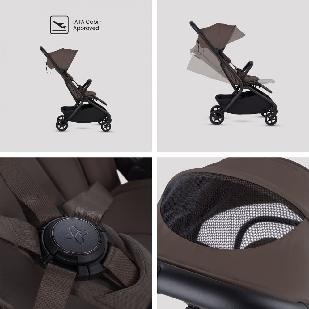 Silver Cross Nia Travel System & Accessory Pack Chocolate