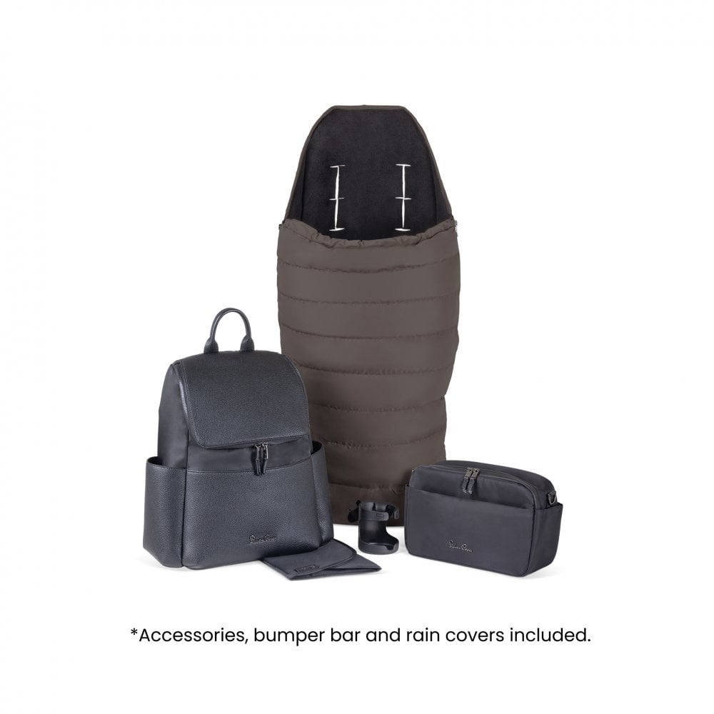 Silver Cross Nia Travel System & Accessory Pack Chocolate
