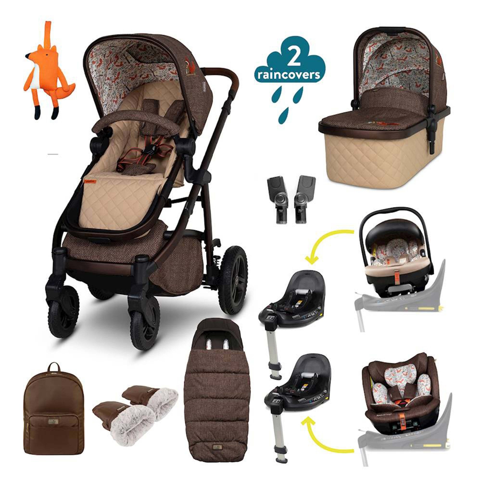 Cosatto Wow 3 Family All Stage Duo Base All Seasons Bundle Foxford Hall