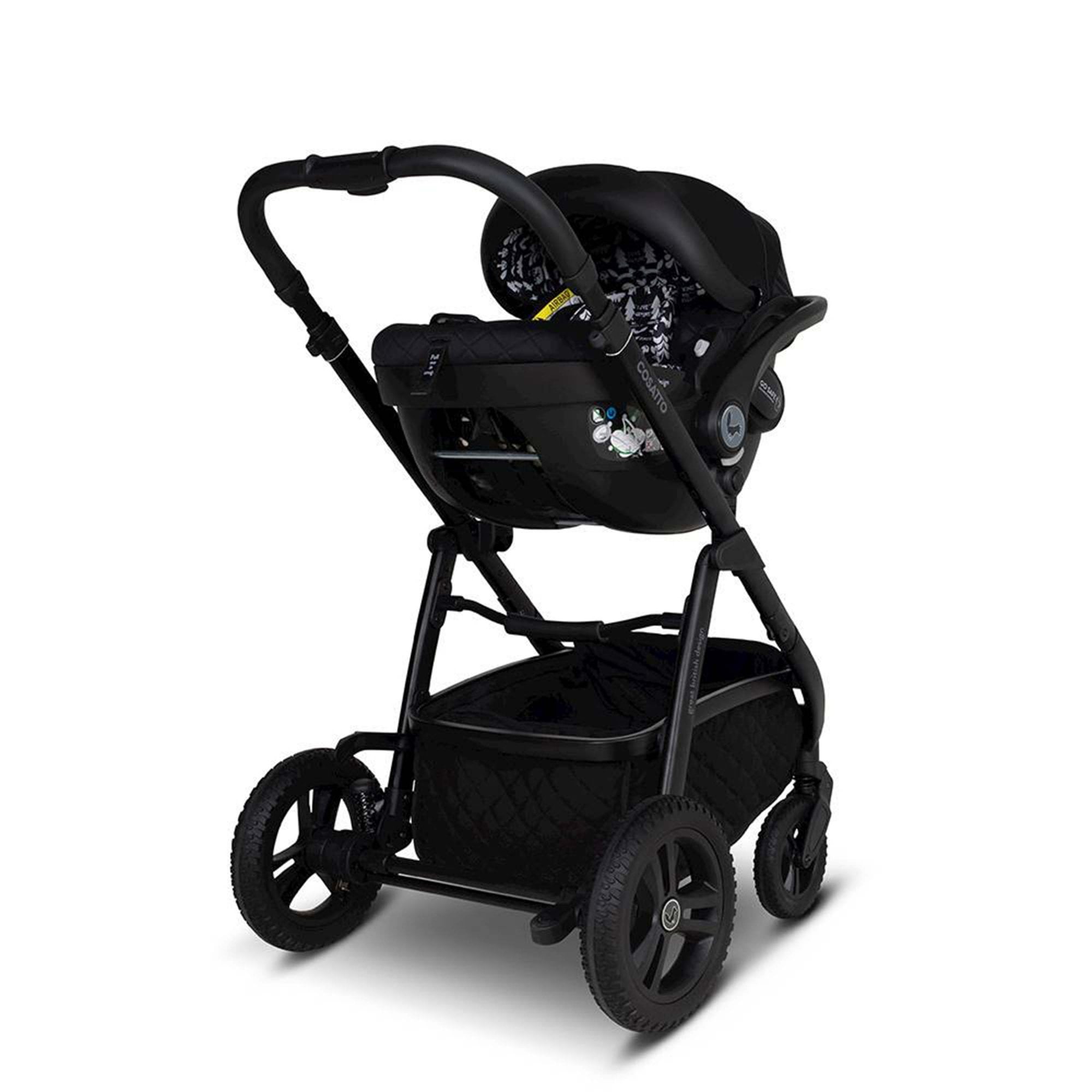 Cosatto Wow 3 Family All Stage Duo Base All Seasons Bundle Silhouette