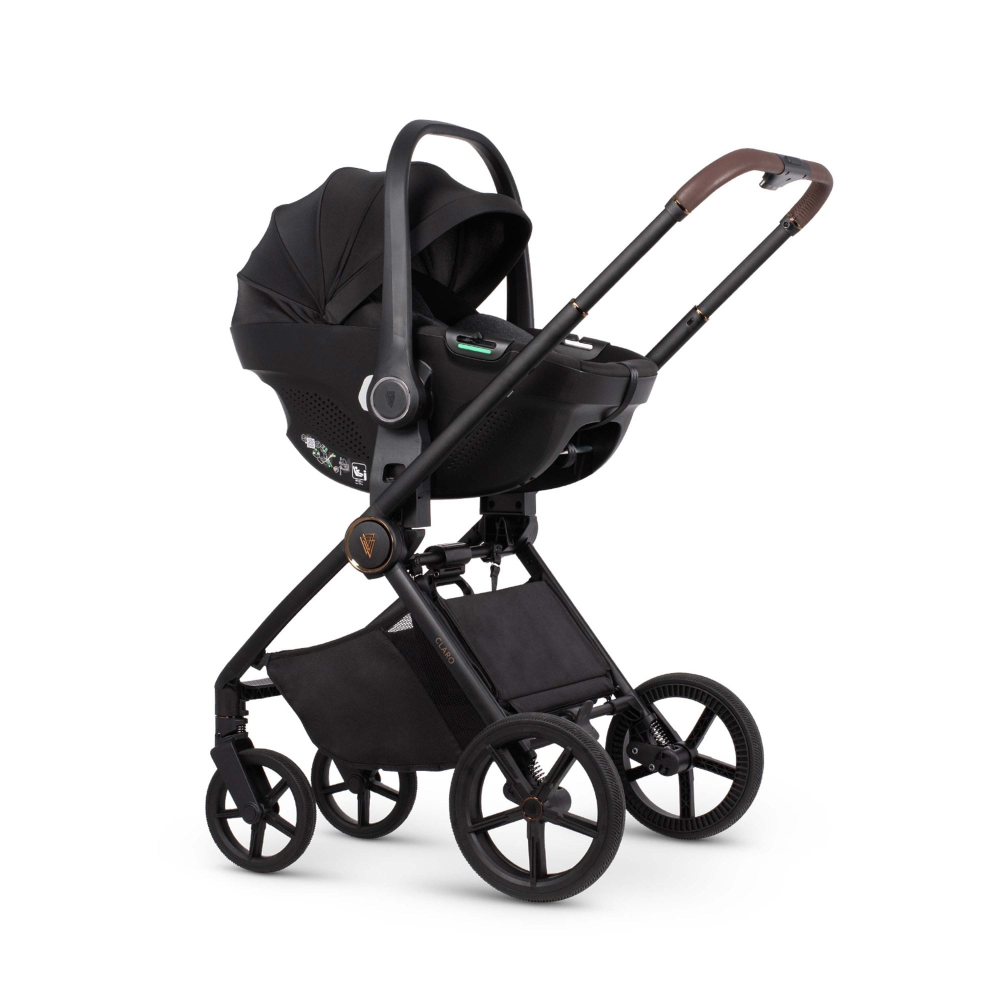 Venicci Claro 3in1 Pram Almond + Tiago Black