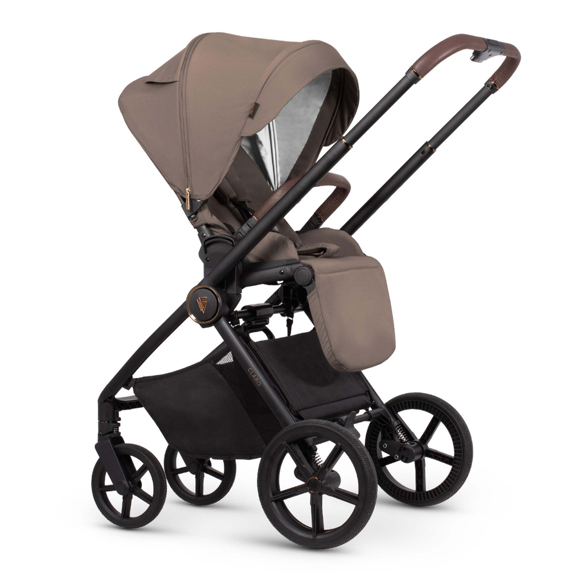 Venicci Claro 3in1 Pram & Base Almond + Taigo Beige & Base