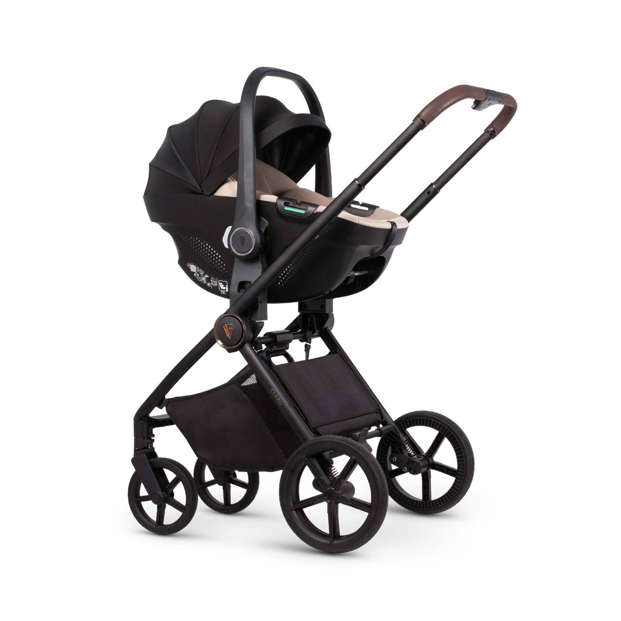 Venicci Claro 3in1 Pram & Base Almond + Taigo Beige & Base