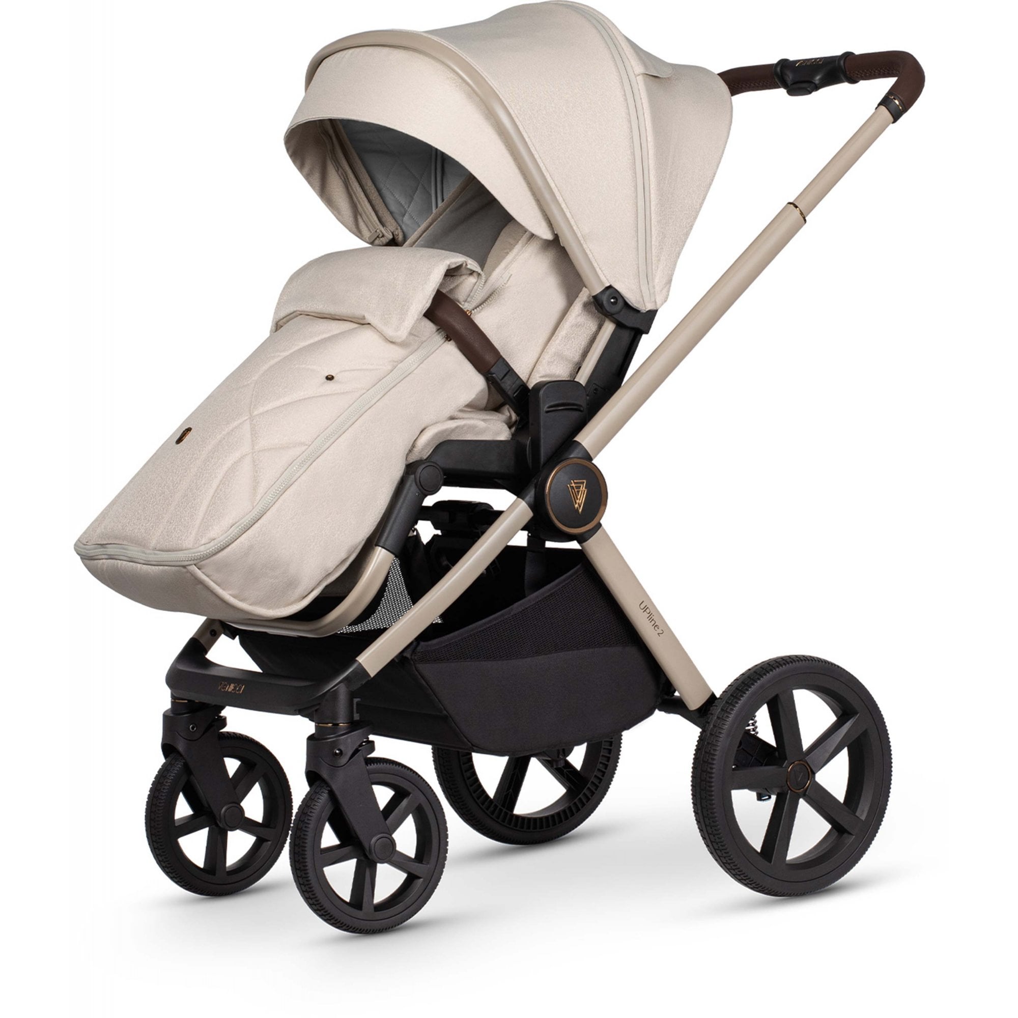 Venicci Upline 2 Stone Beige 3in1 Travel System + Tiago Beige & Base