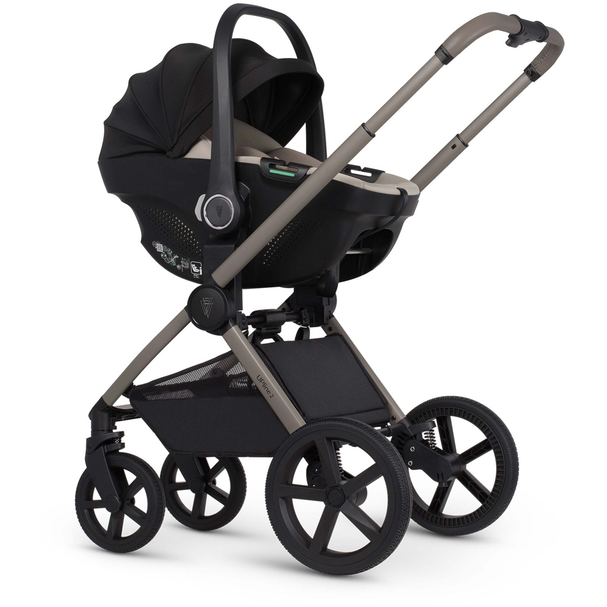 Venicci Upline 2 Taupe 3in1 Travel System + Tiago Beige