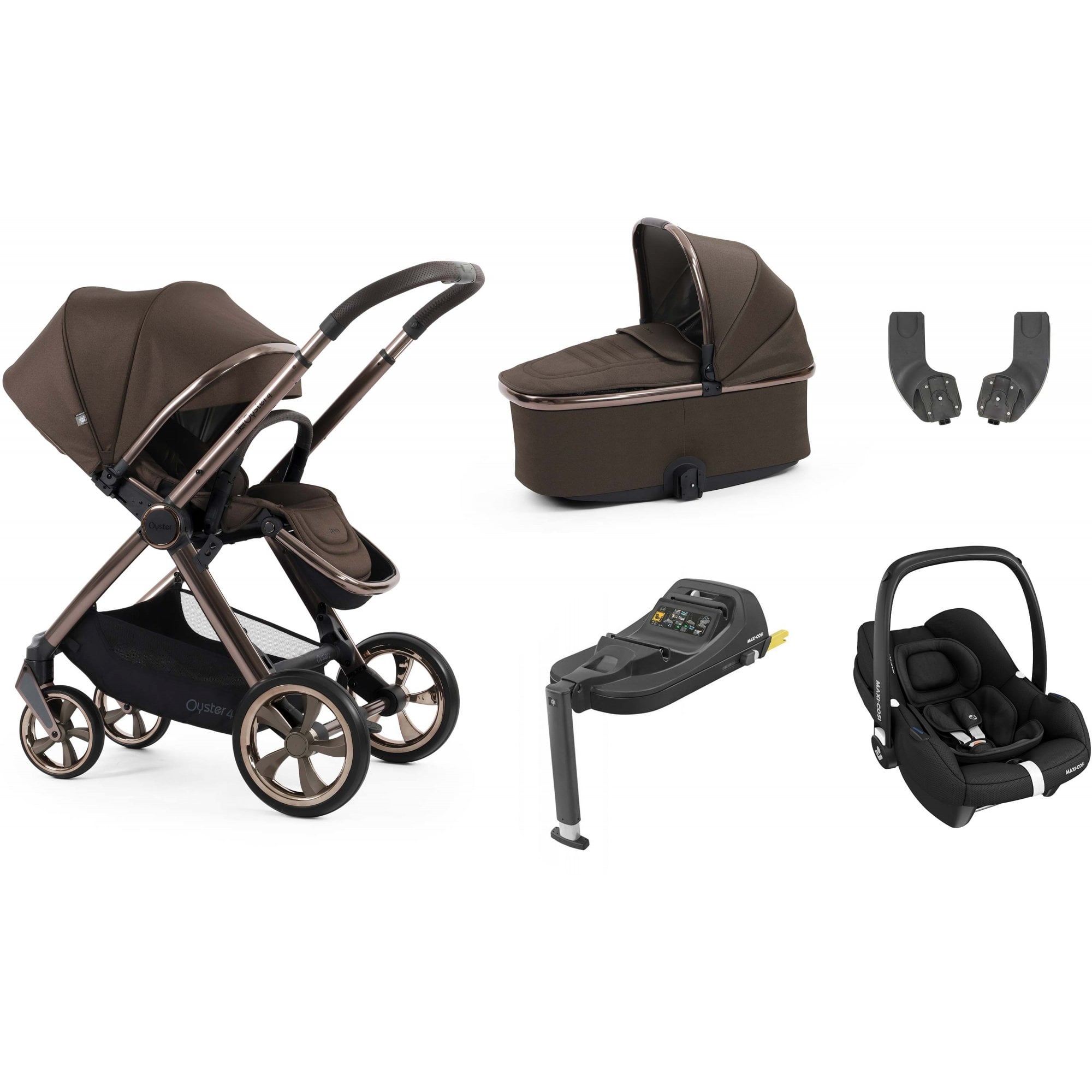 Oyster 4 Essential Bundle Chocolate Velvet + Cabriofix Car Seat