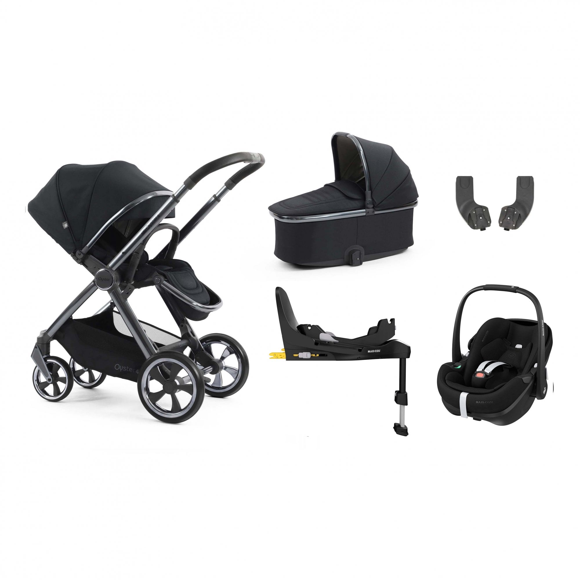 Oyster 4 Essential Bundle Carbonite + Pebble 360 Pro 2 Car Seat