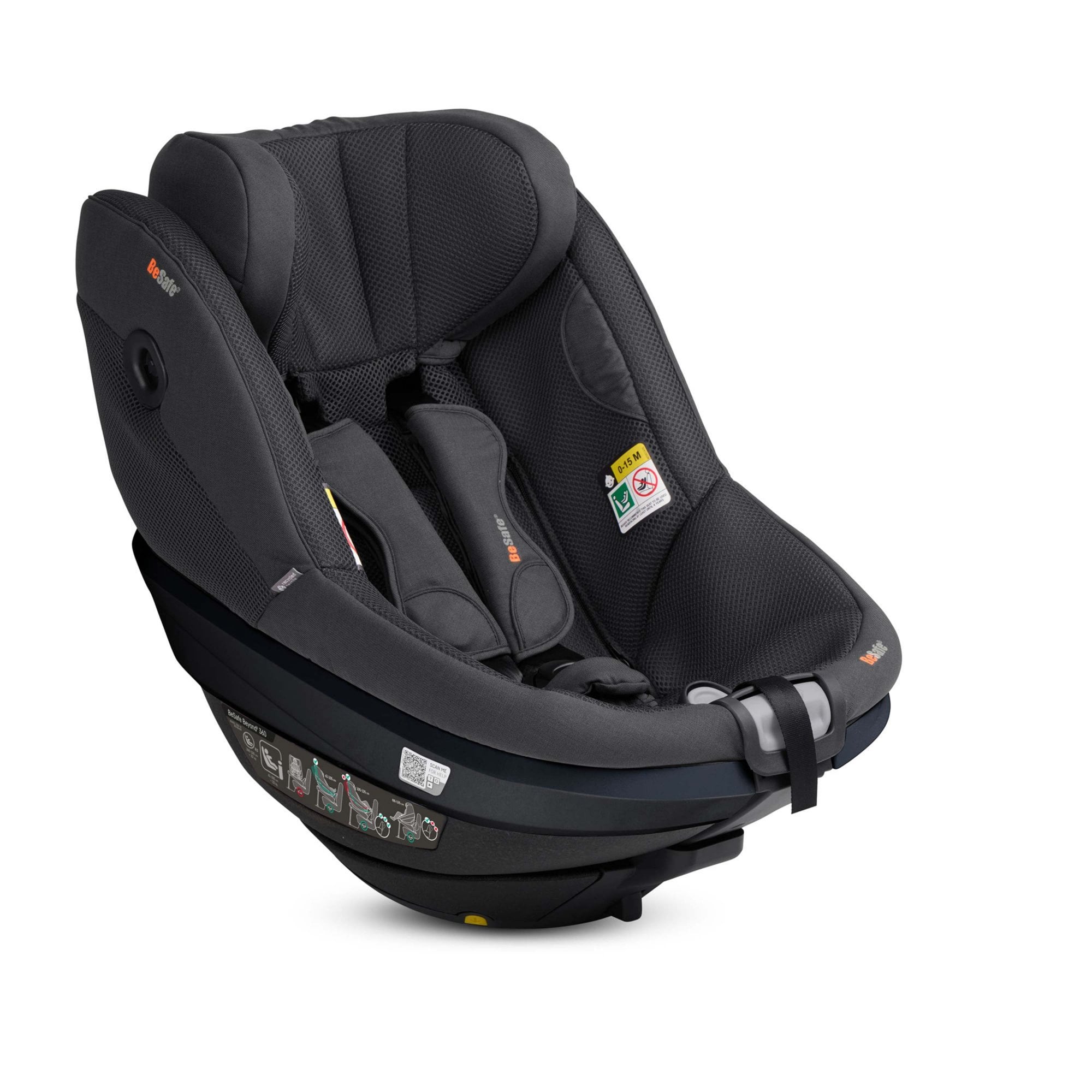 BeSafe Beyond 2 360 Car Seat Anthracite Mesh