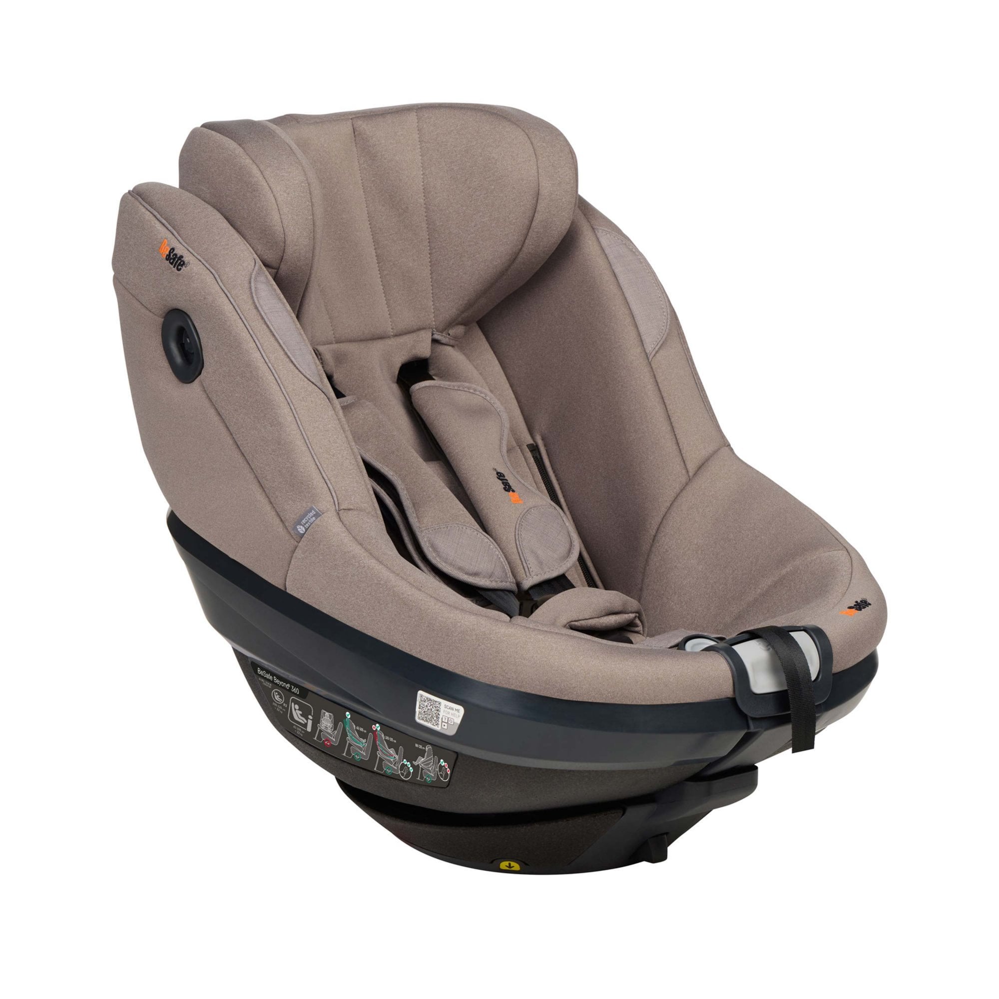 BeSafe Beyond 2 360 Car Seat Dark Sand SoftBreeze