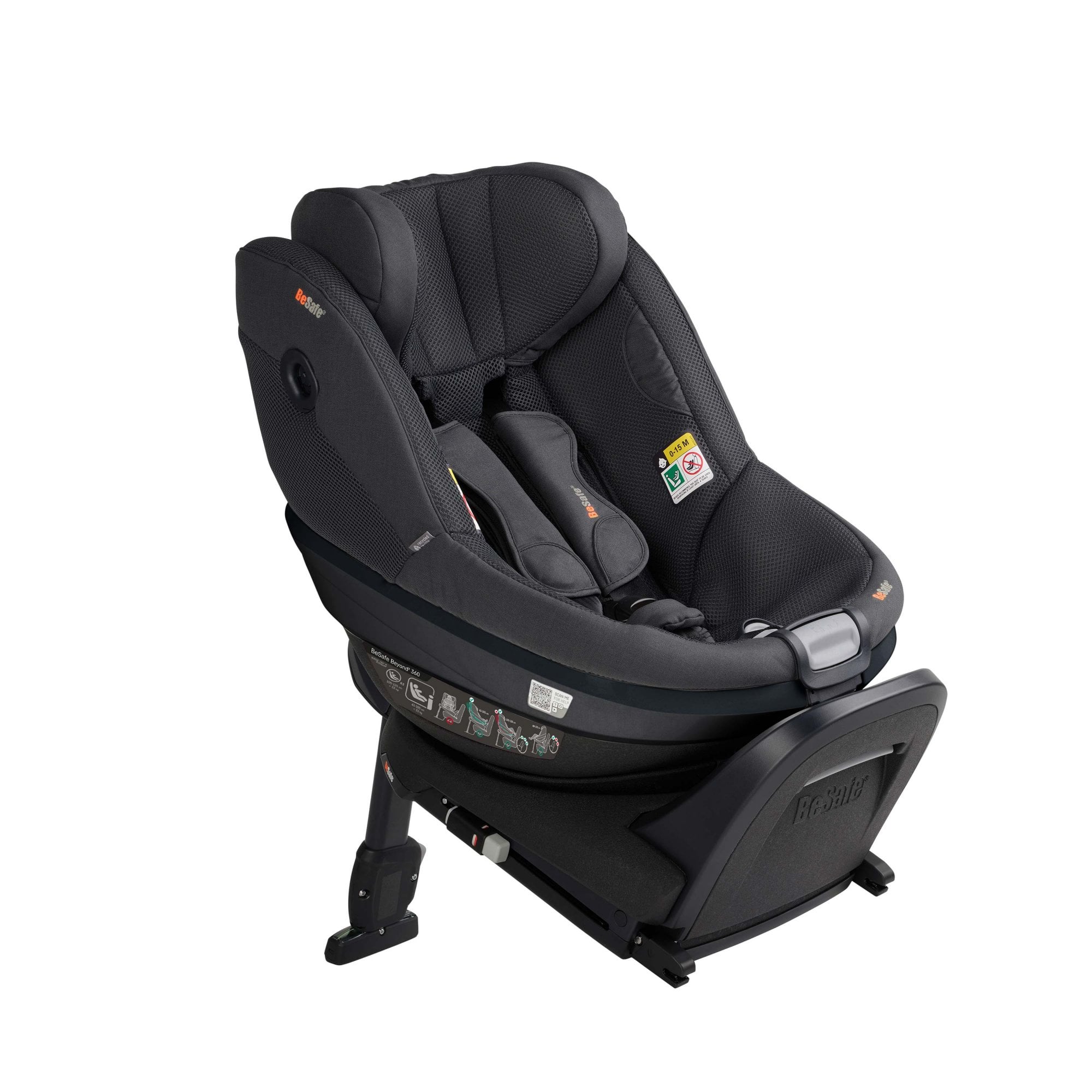 BeSafe Beyond 2 360 Car Seat & Base Anthracite Mesh