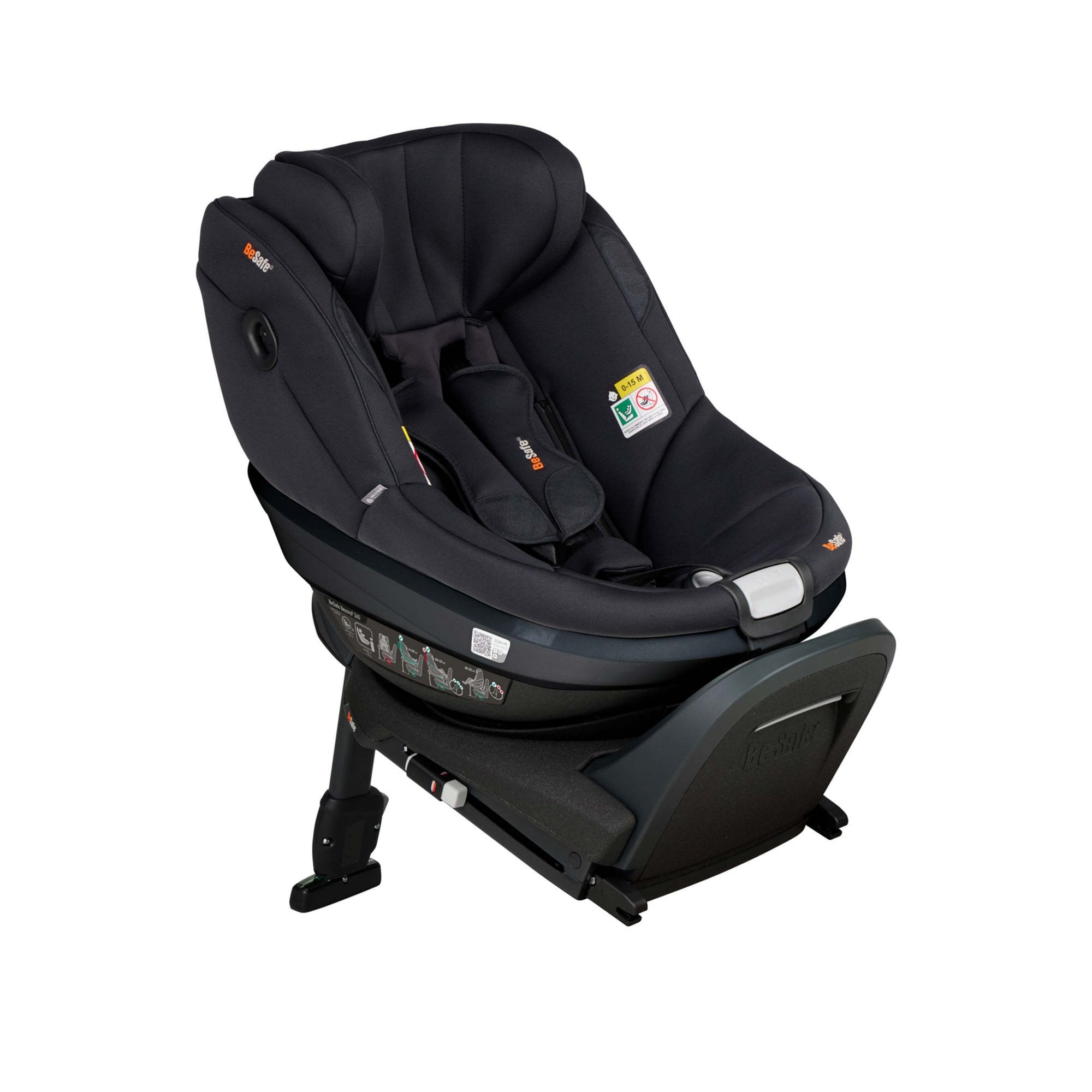 BeSafe Beyond 2 360 Car Seat & Base Black SoftBreeze