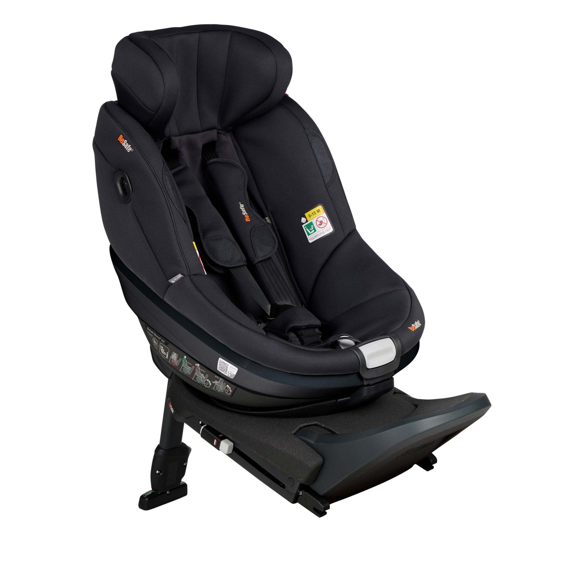 BeSafe Beyond 2 360 Car Seat & Base Black SoftBreeze