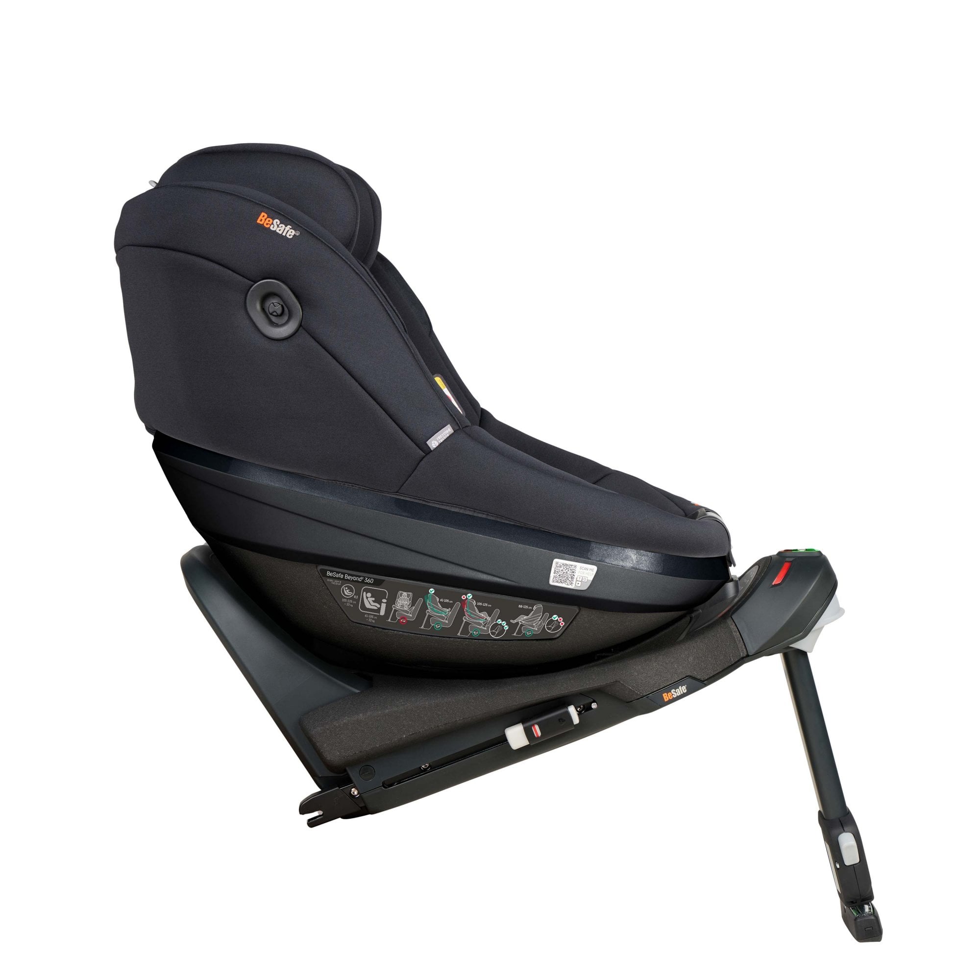 BeSafe Beyond 2 360 Car Seat & Base Black SoftBreeze