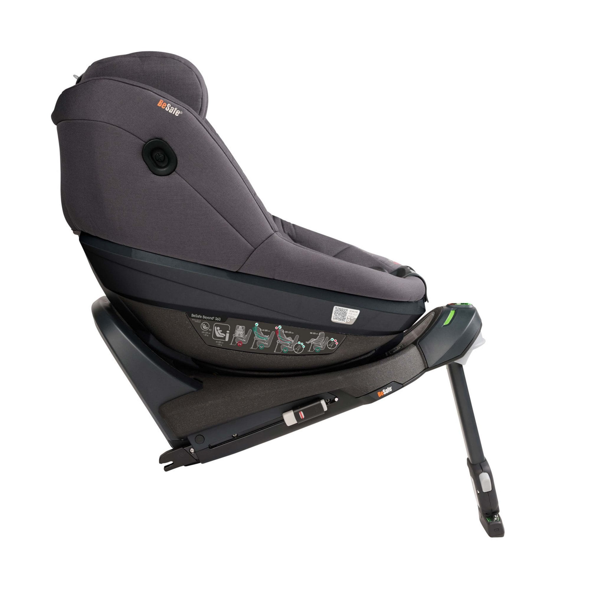 BeSafe Beyond 2 360 Car Seat & Base Dark Grey Melange