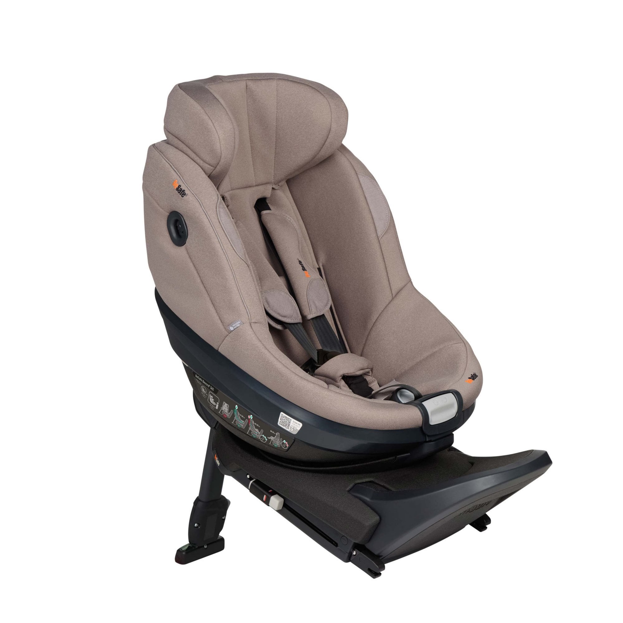 BeSafe Beyond 2 360 Car Seat & Base Dark Sand SoftBreeze