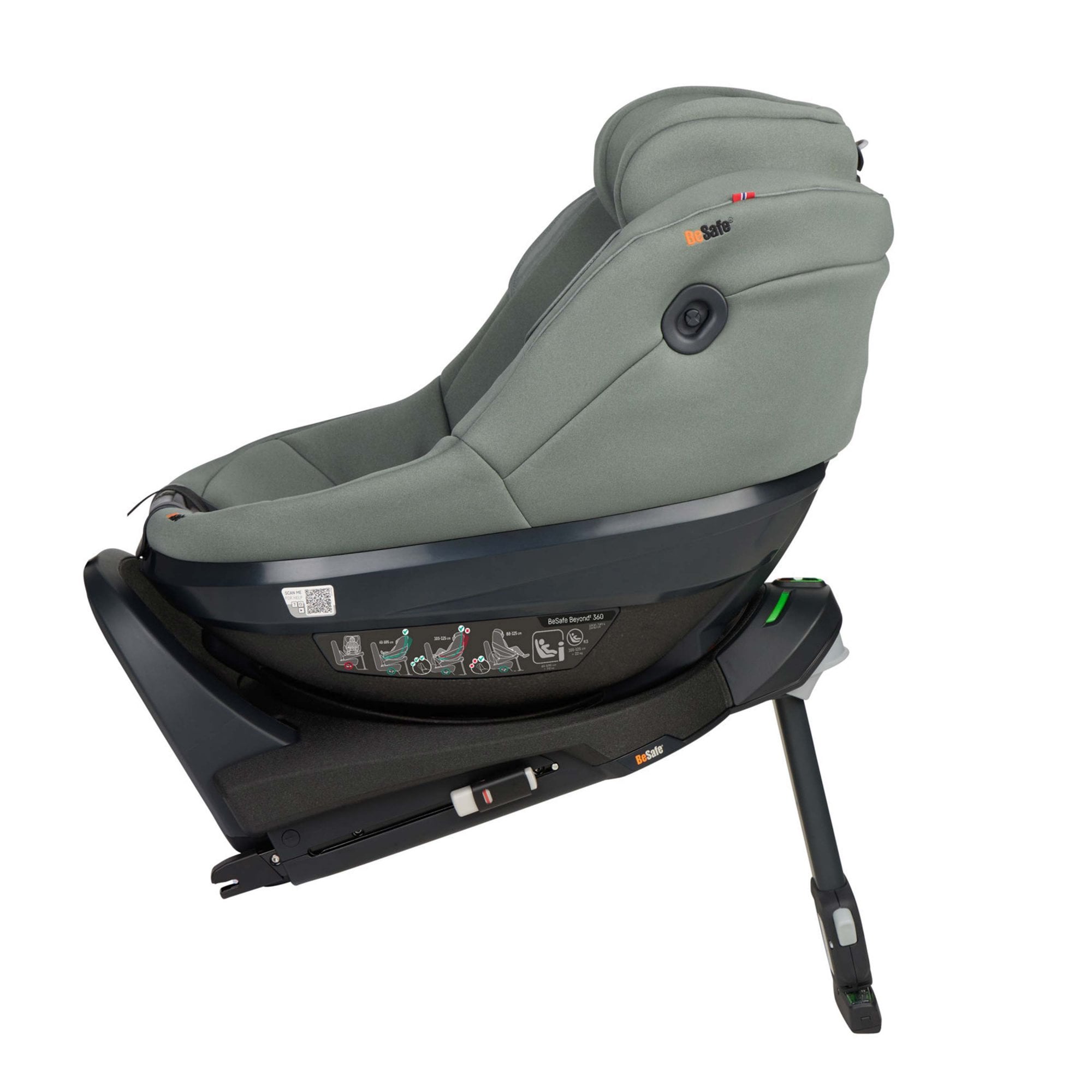 BeSafe Beyond 2 360 Car Seat & Base Meadow Green SoftBreeze