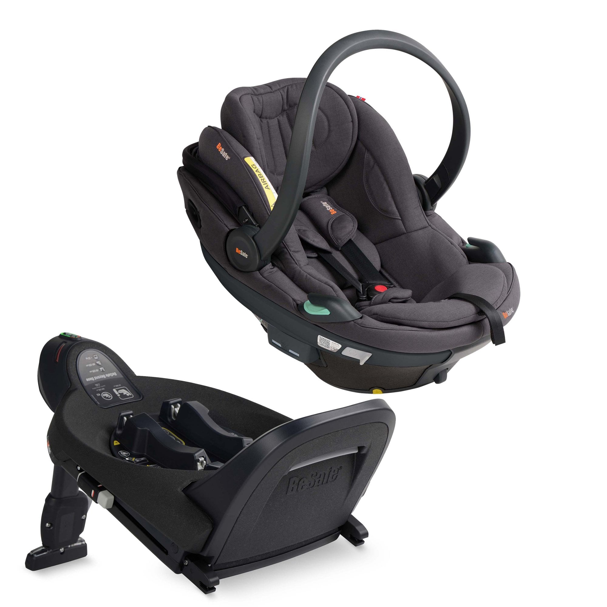 BeSafe Go Beyond 2 Car Seat & Base Dark Grey Melange