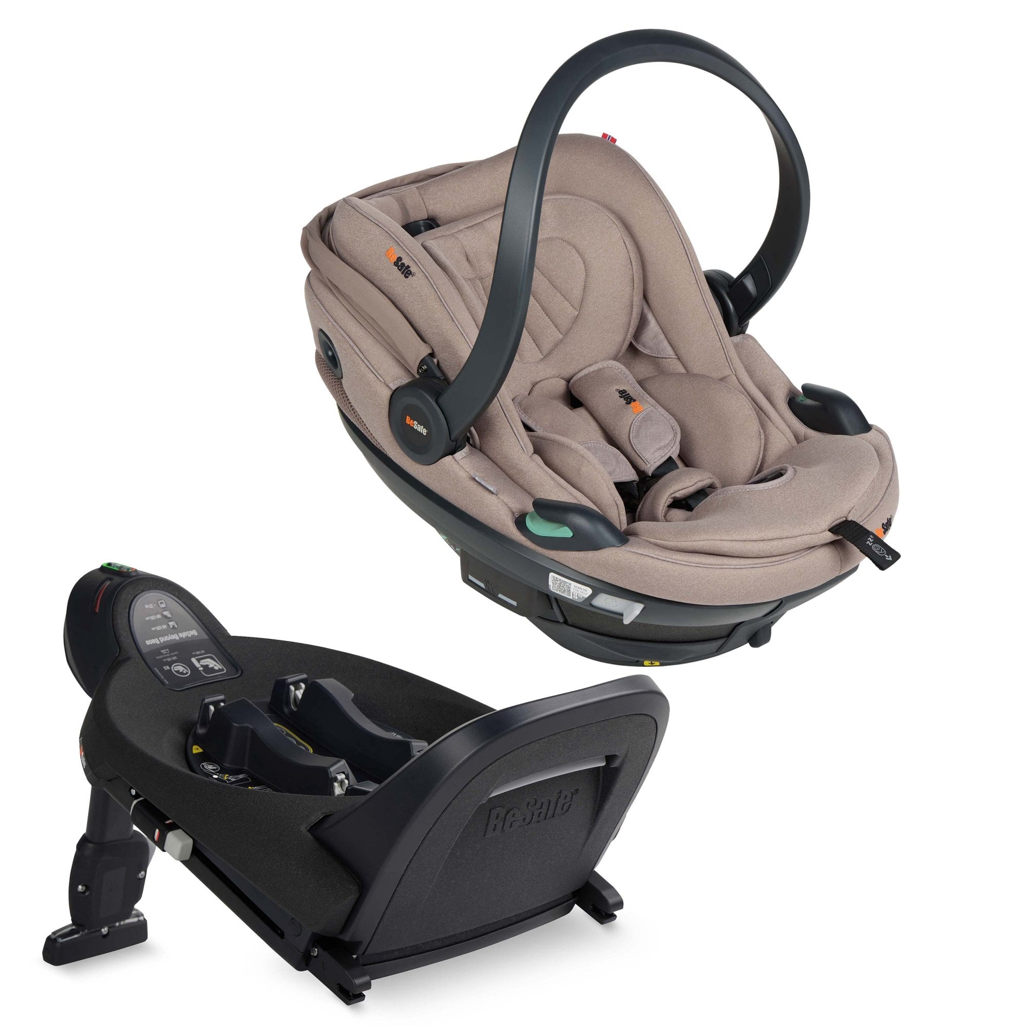 BeSafe Go Beyond 2 Car Seat & Base Dark Sand SoftBreeze
