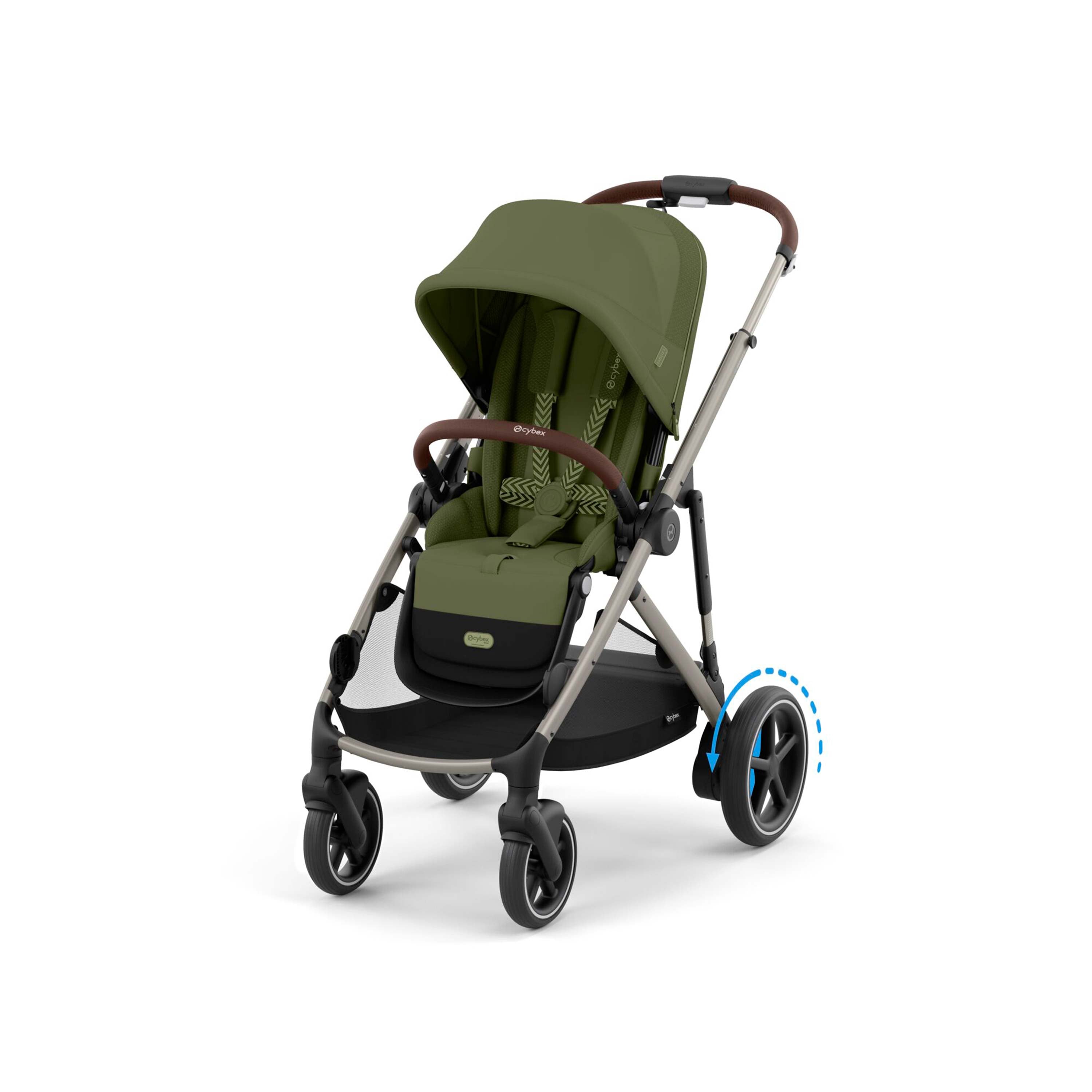 CYBEX e-Gazelle S Electric Pushchair - Moss Green