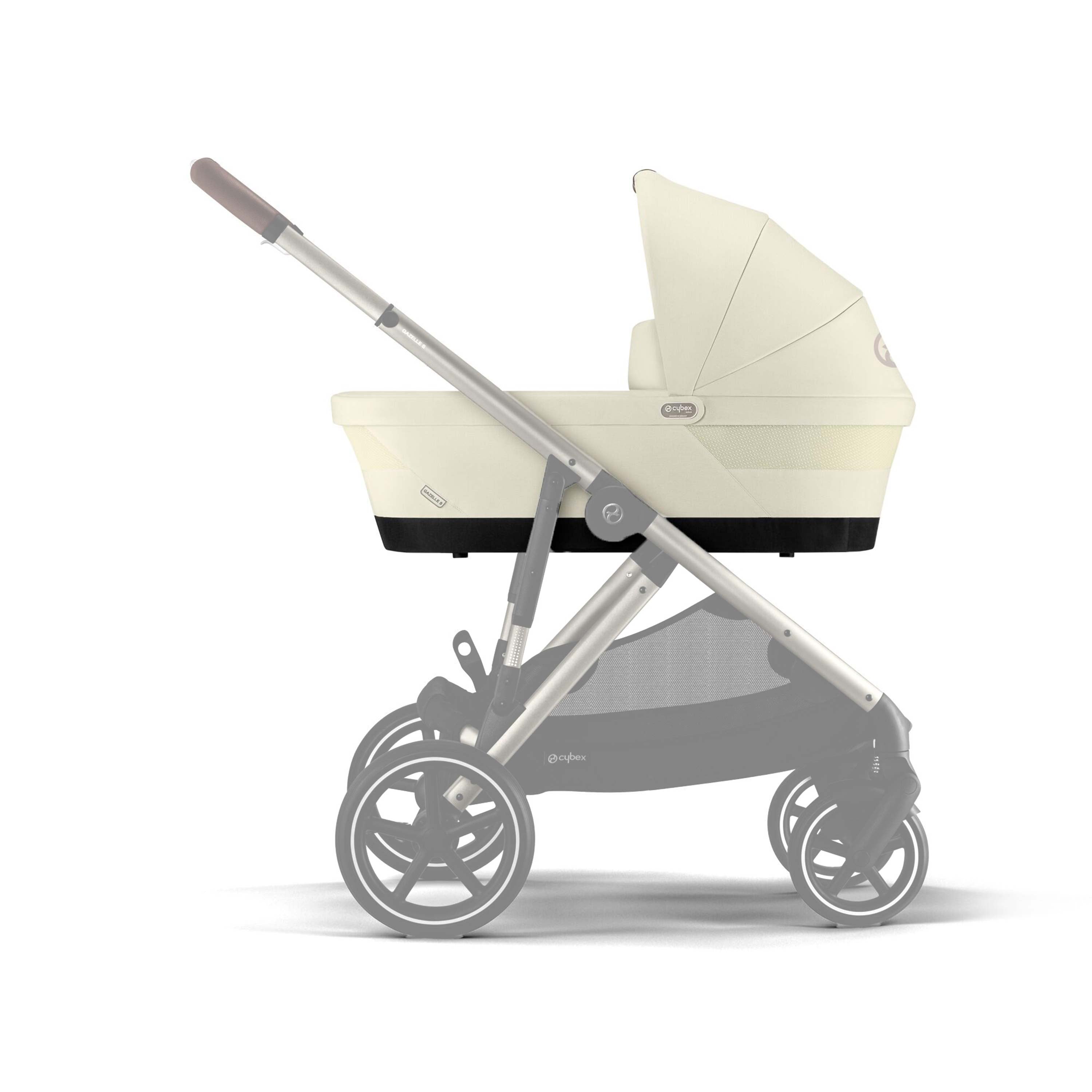 CYBEX Gazelle S/eGazelle S Carrycot - Seashell Beige | Newborn to 6 Months