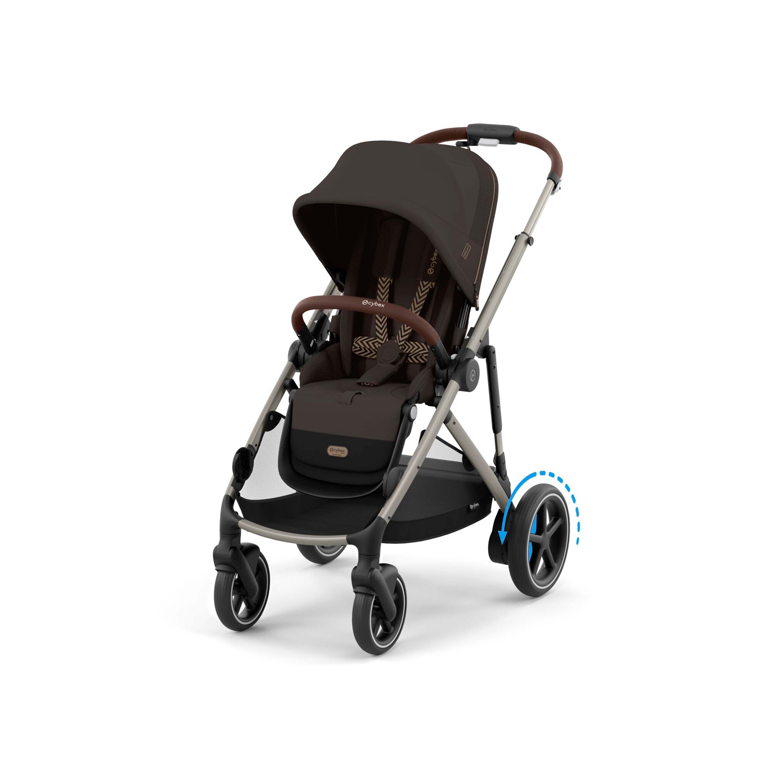 CYBEX e-Gazelle S Electric Pushchair - Chocolate Brown