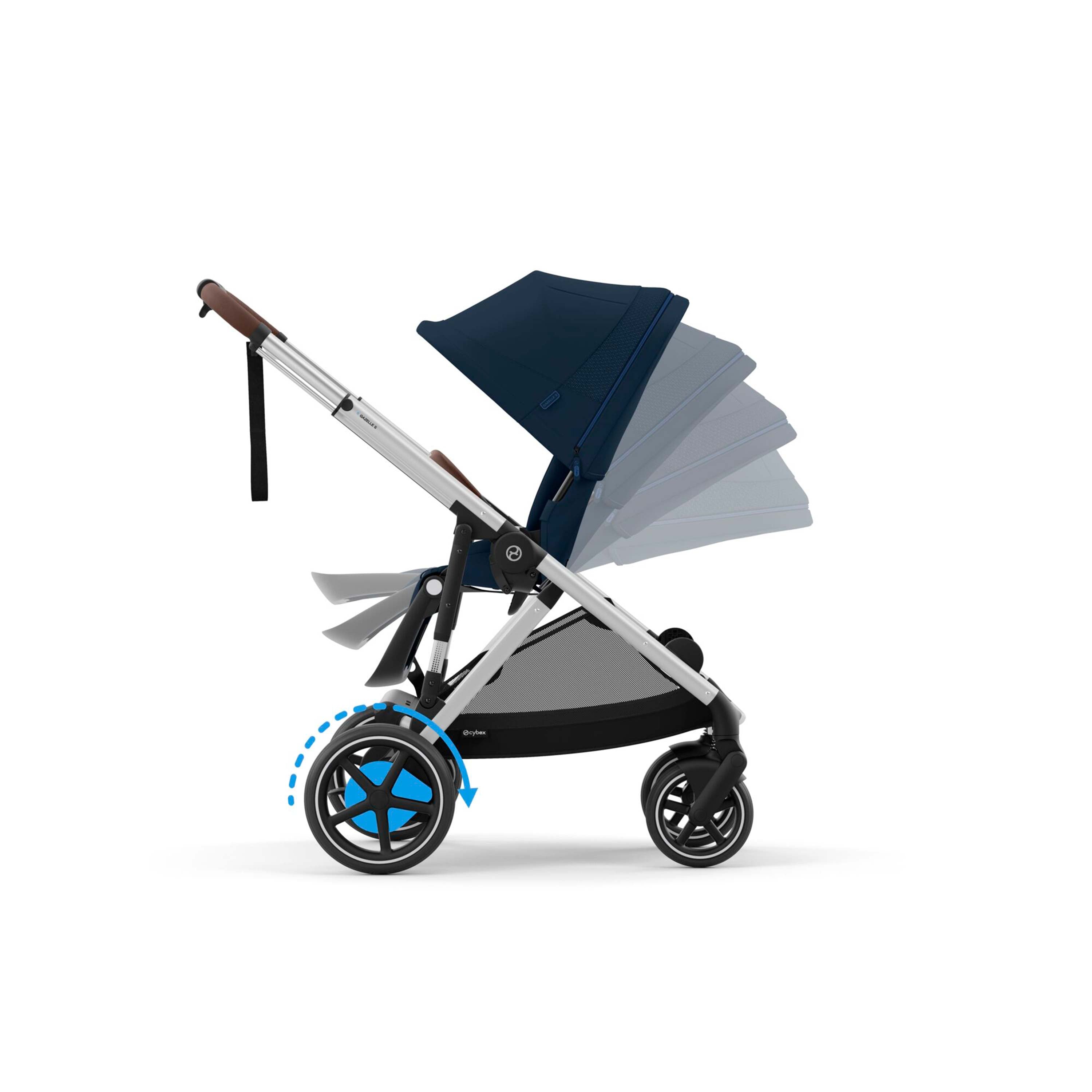 CYBEX e-Gazelle S Electric Pushchair - Ocean Blue